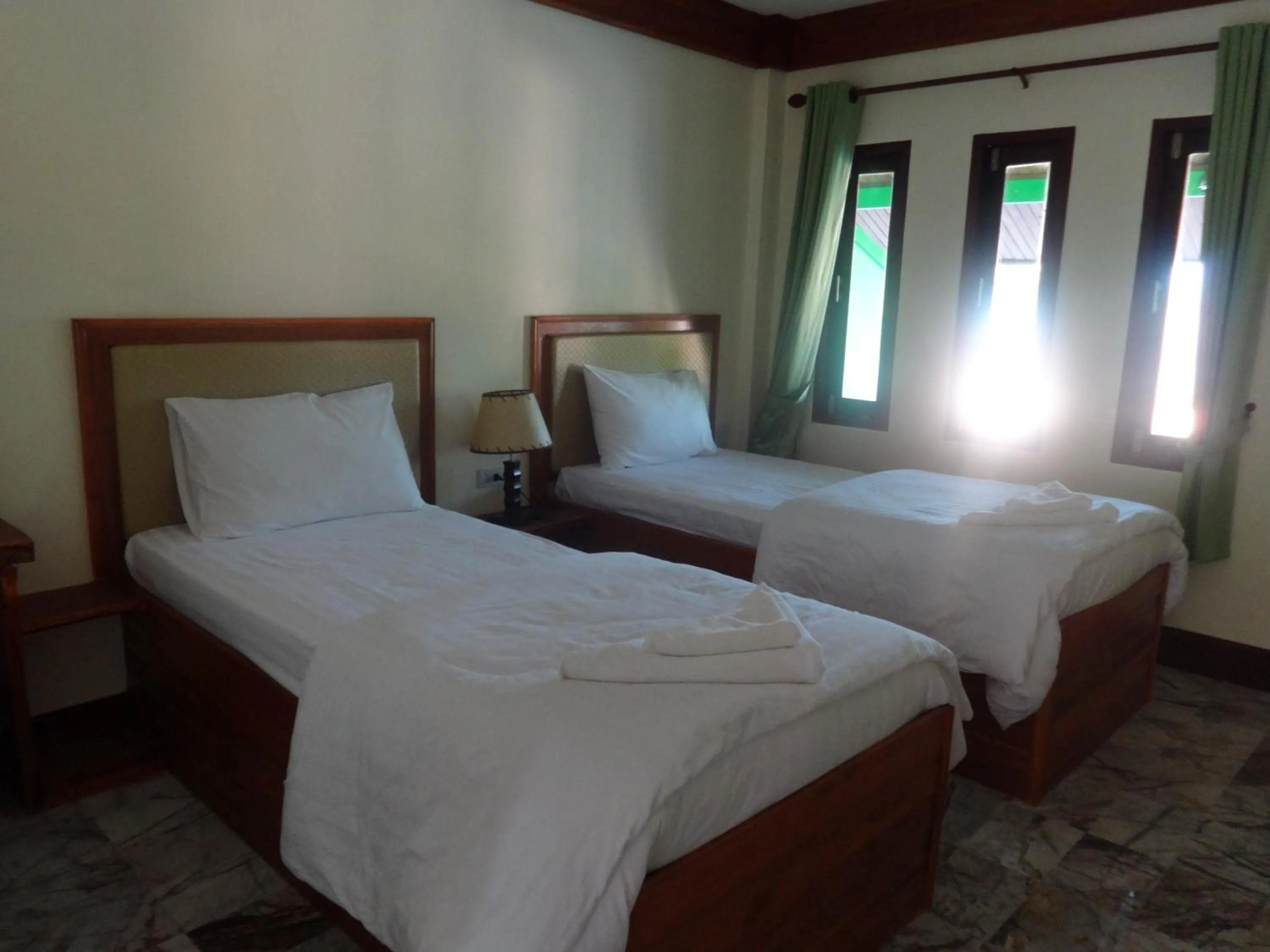 Bed in Needa Rock Resort