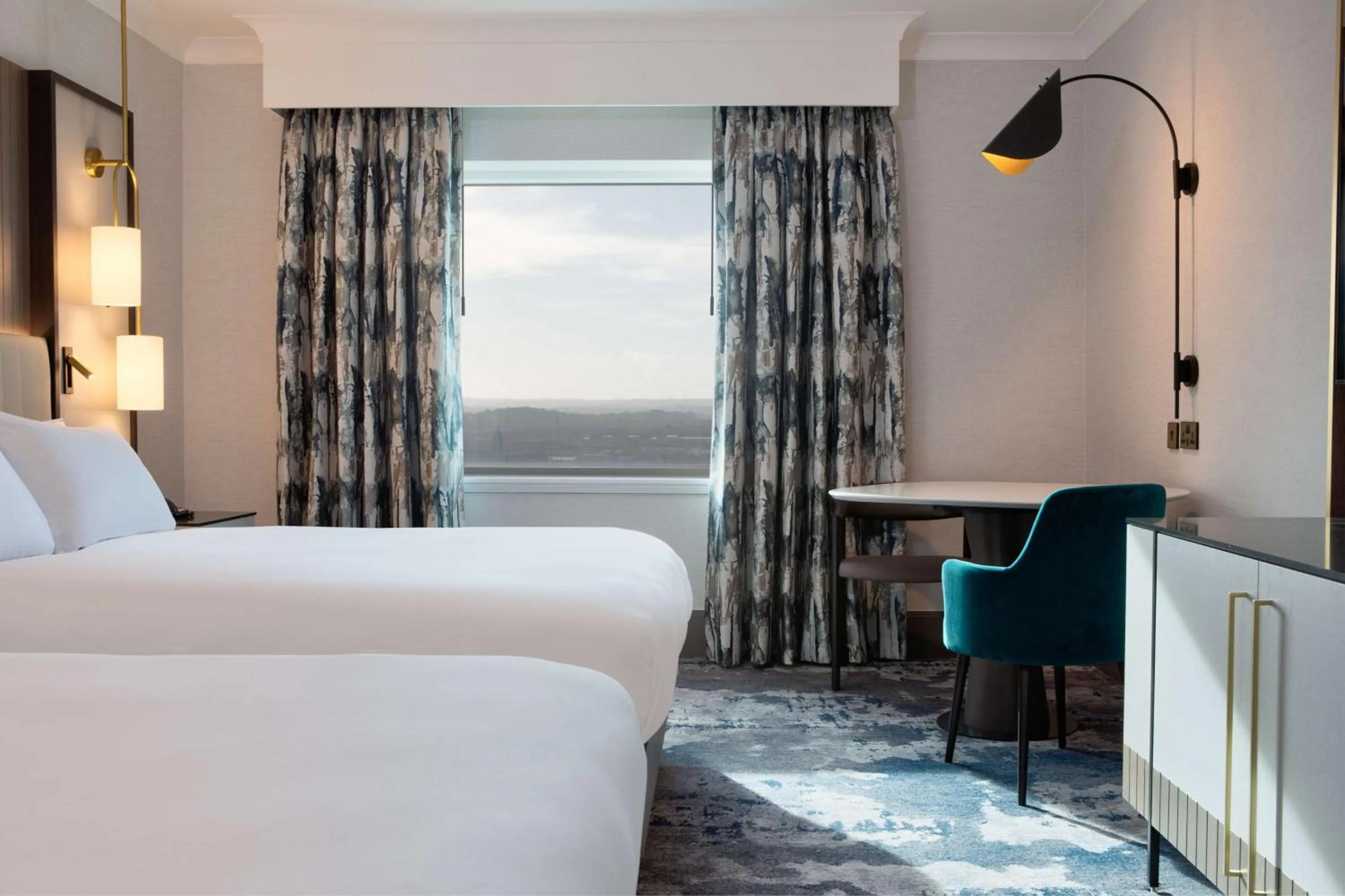 Bed in Hilton Glasgow