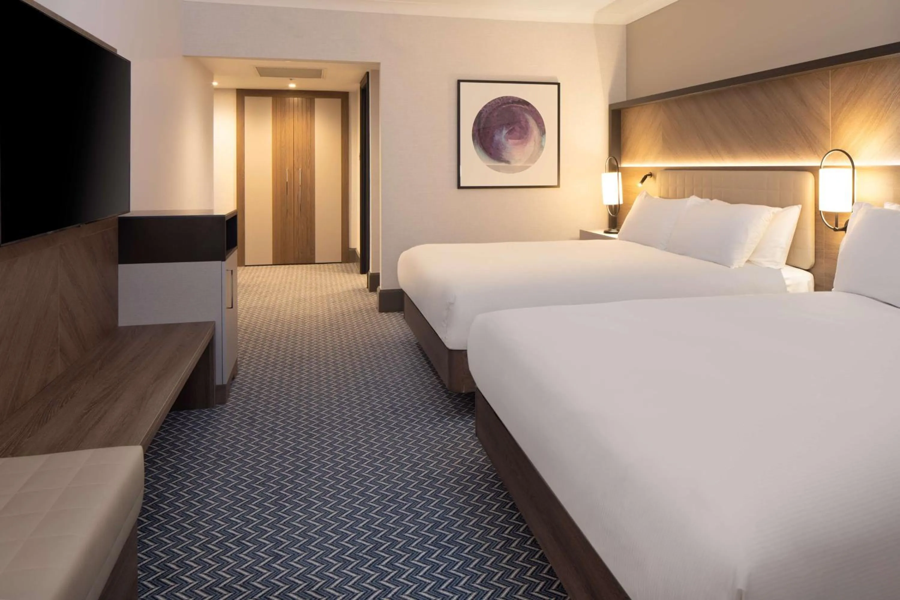 Bed in Hilton Glasgow