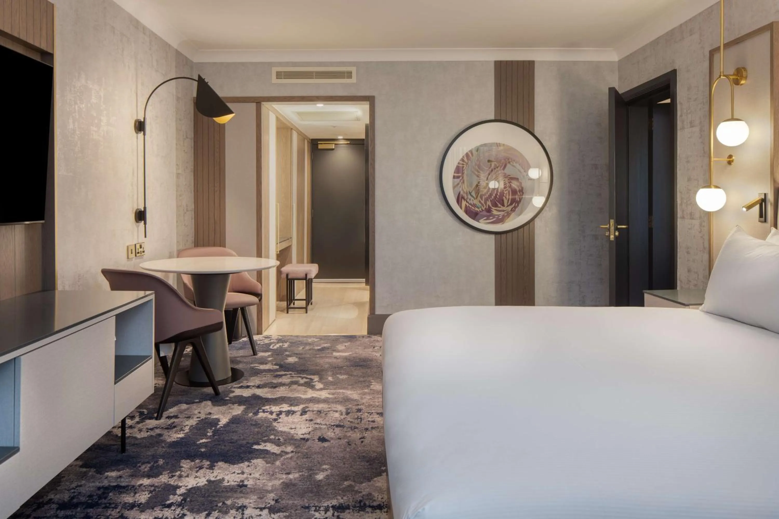 Bed in Hilton Glasgow