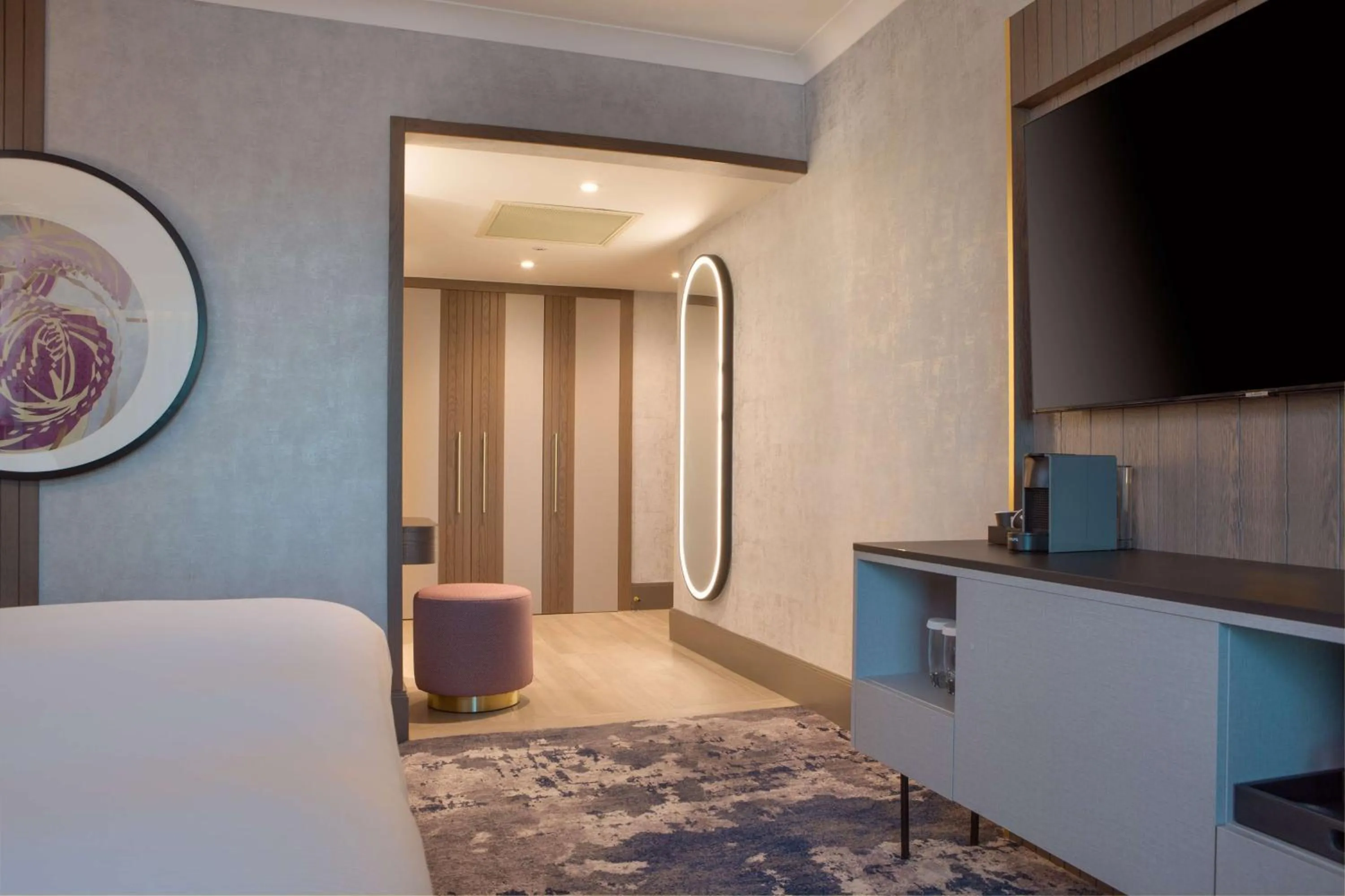 Bed in Hilton Glasgow