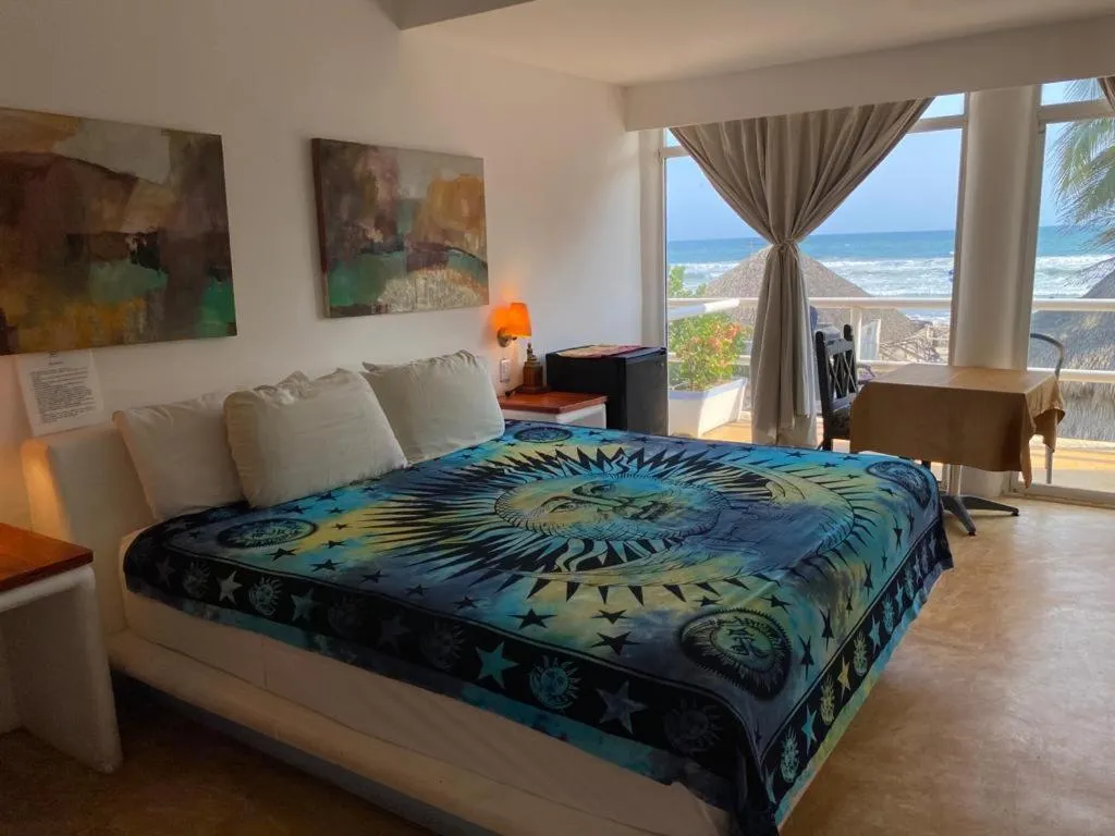Bed in Casa de las Olas Surf & Beach Club
