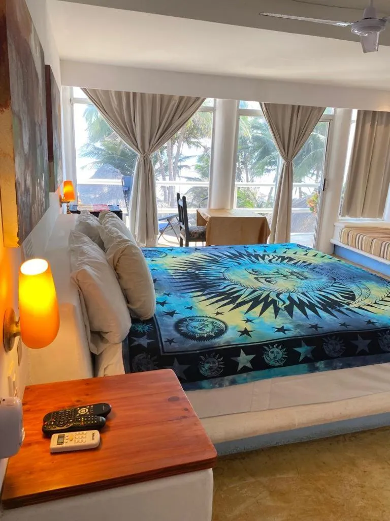 Bed in Casa de las Olas Surf & Beach Club