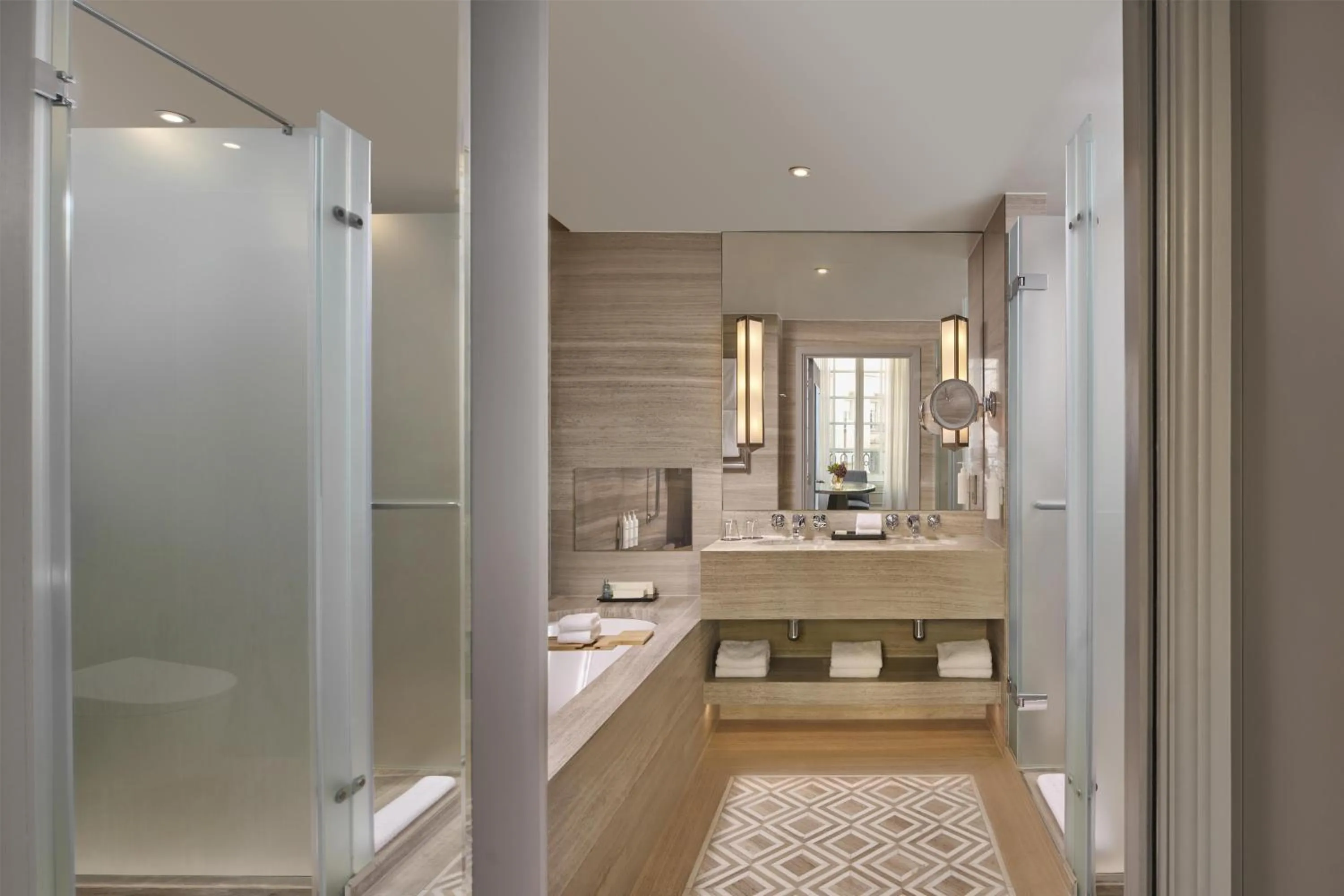 Bathroom in The Trafalgar St James London Curio Collection by Hilton