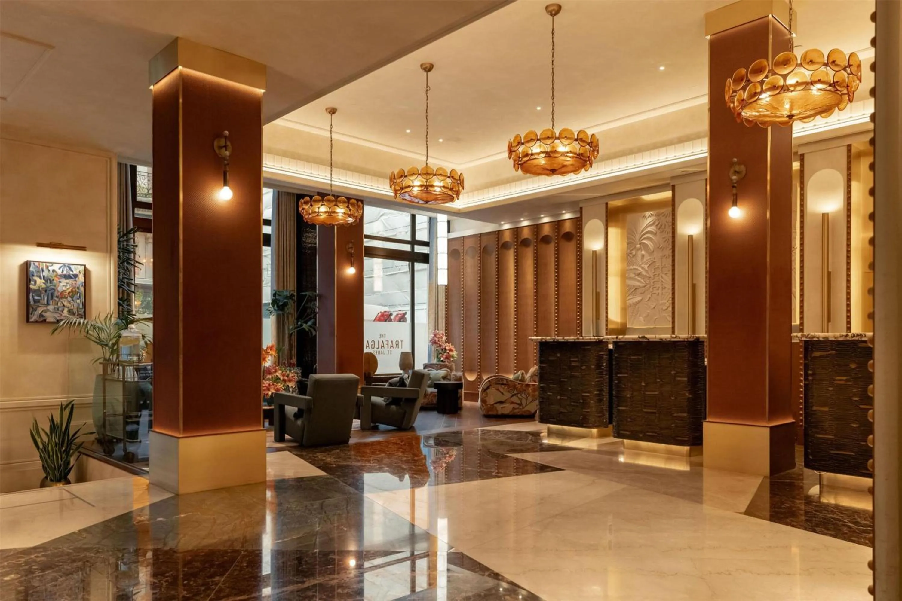 Lobby or reception in The Trafalgar St. James, London Curio collection by Hilton