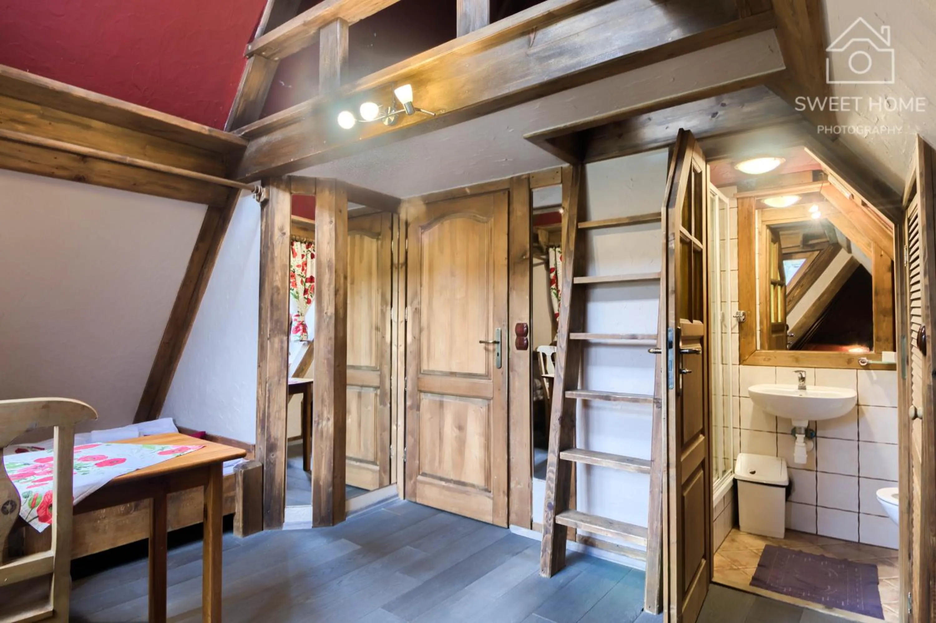 Bathroom, Bed in Góralski Dwór