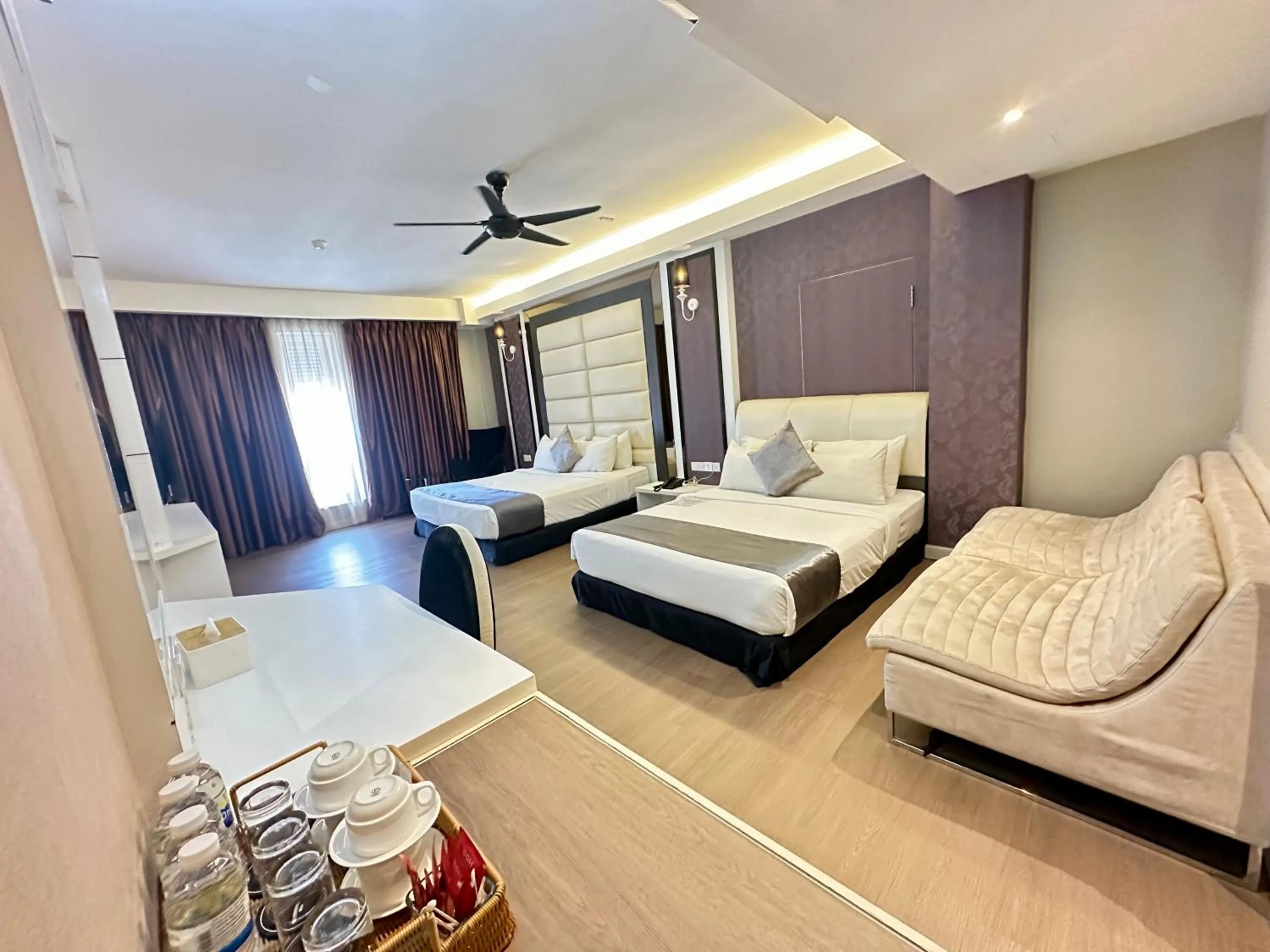 View (from property/room), Bed in The Sterling Boutique Hotel Melaka