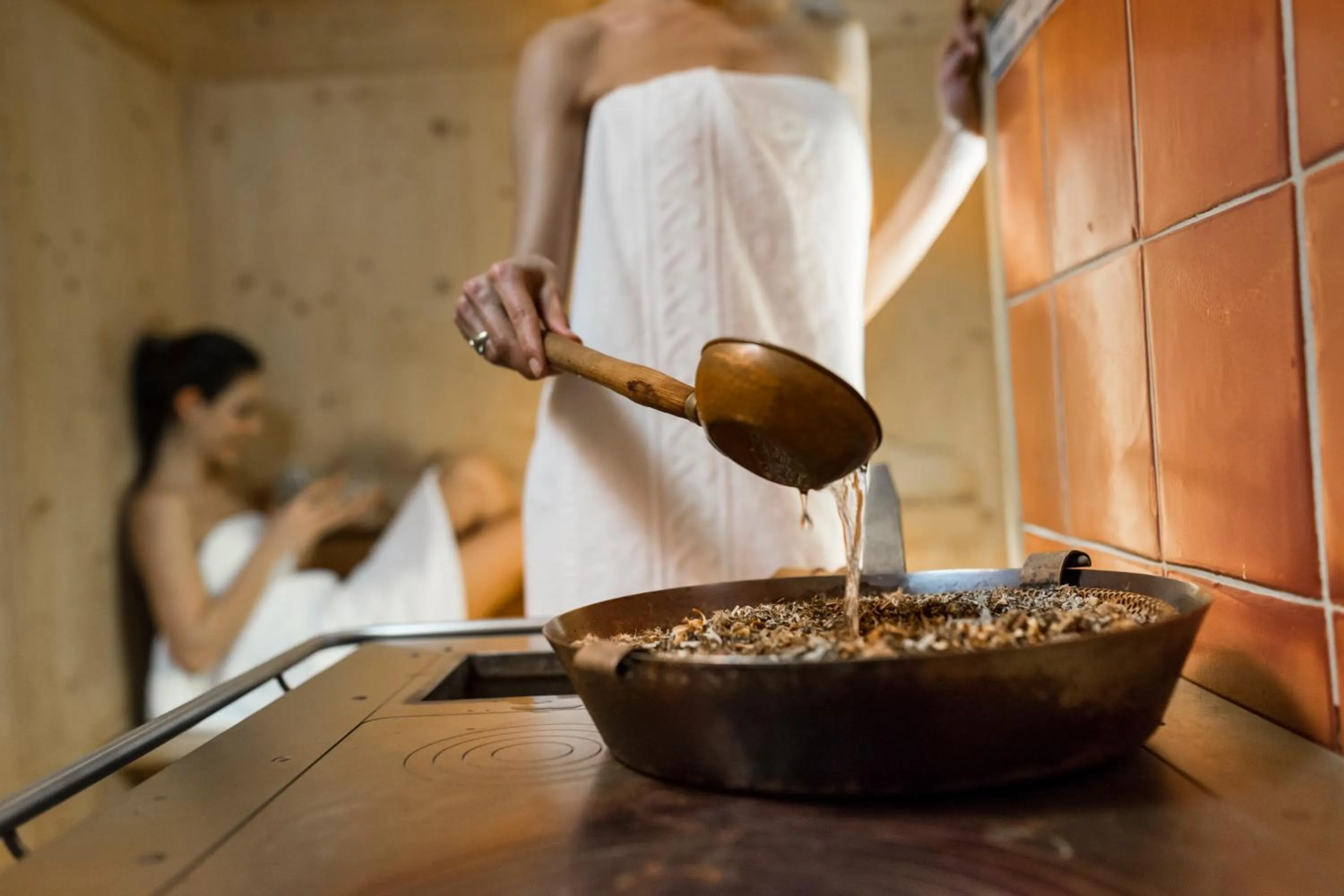 Sauna in Hotel Angelo Engel