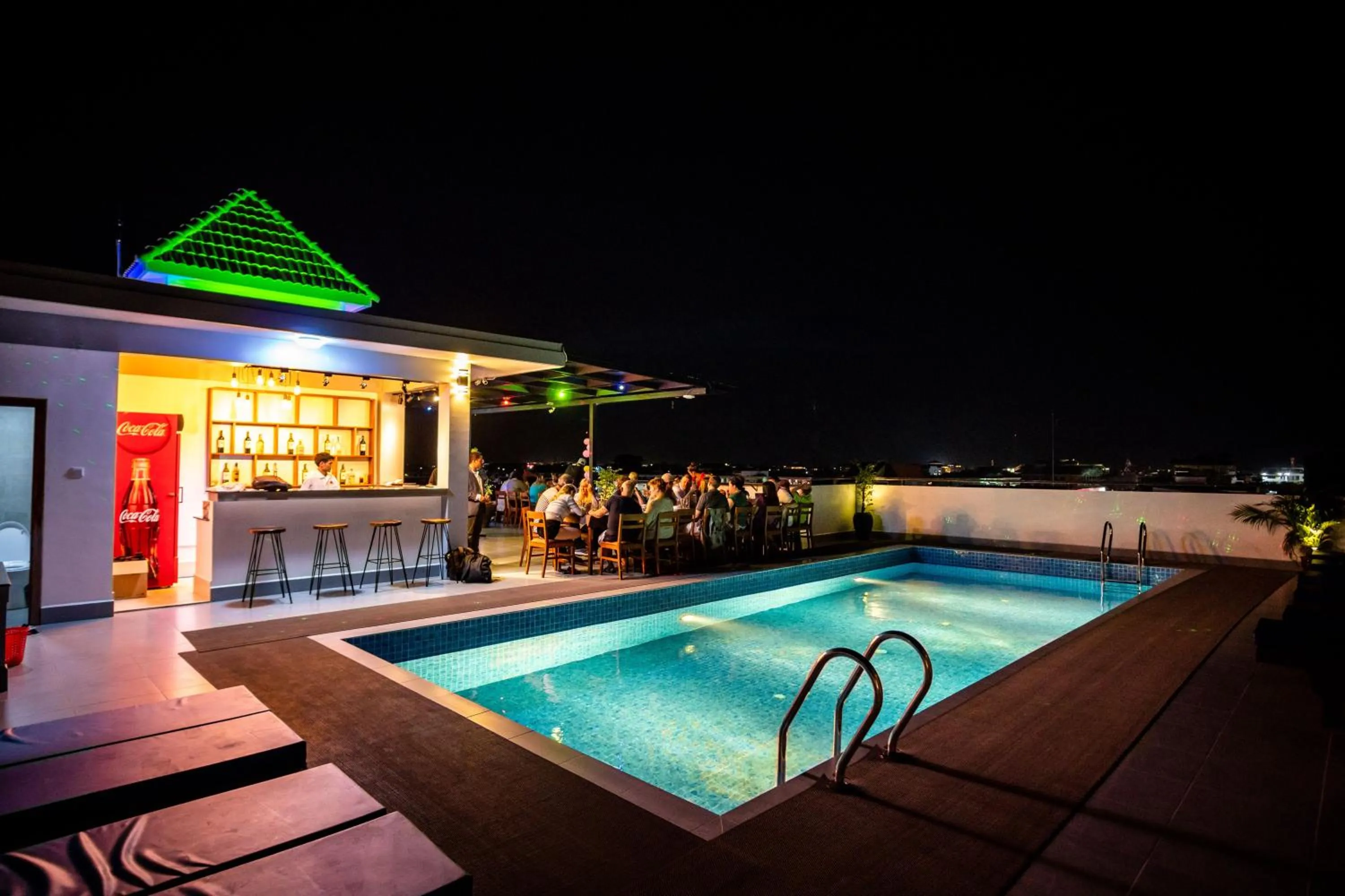 Food close-up, Swimming Pool in Angkor City View Hotel