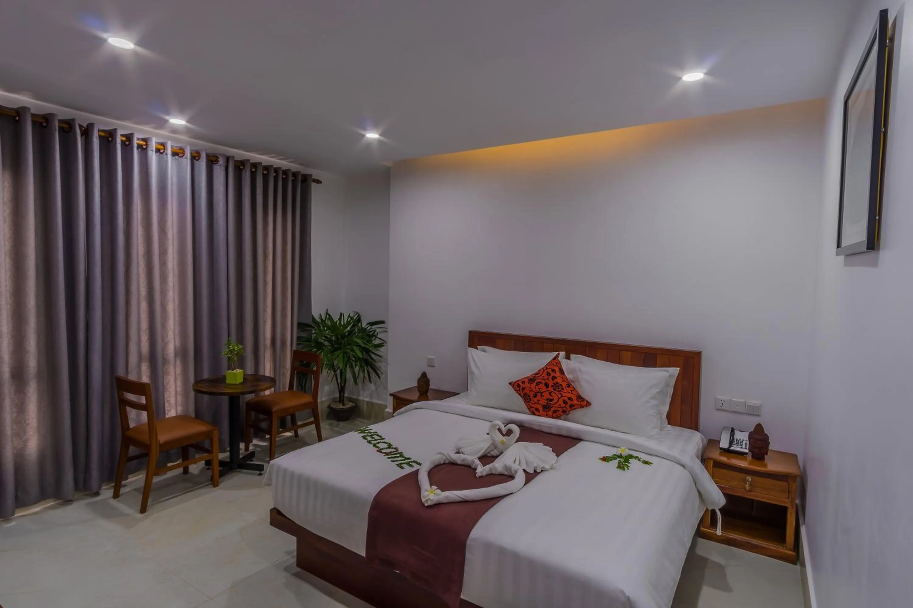 Bed in Angkor City View Hotel