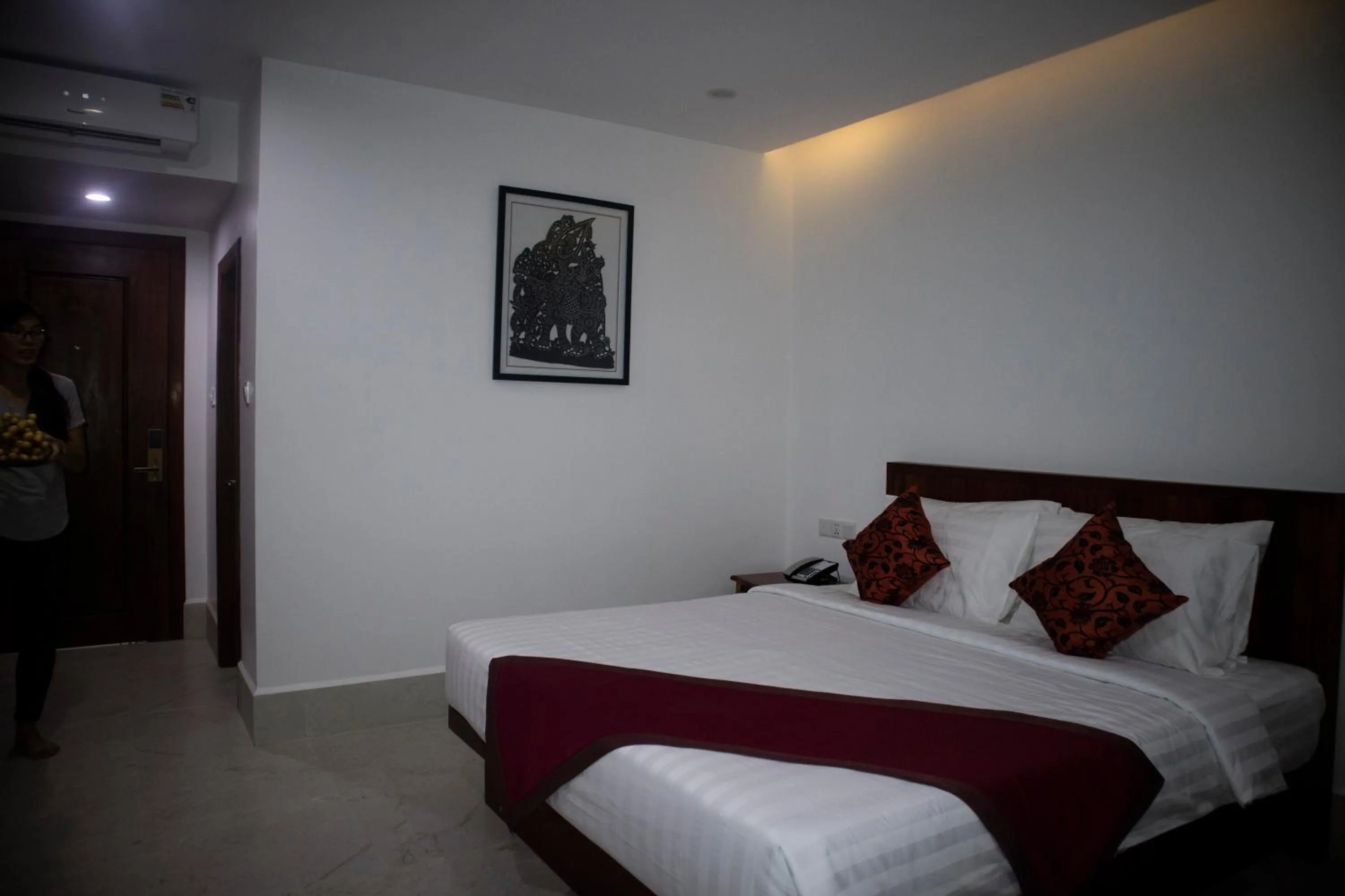 Bed in Angkor City View Hotel