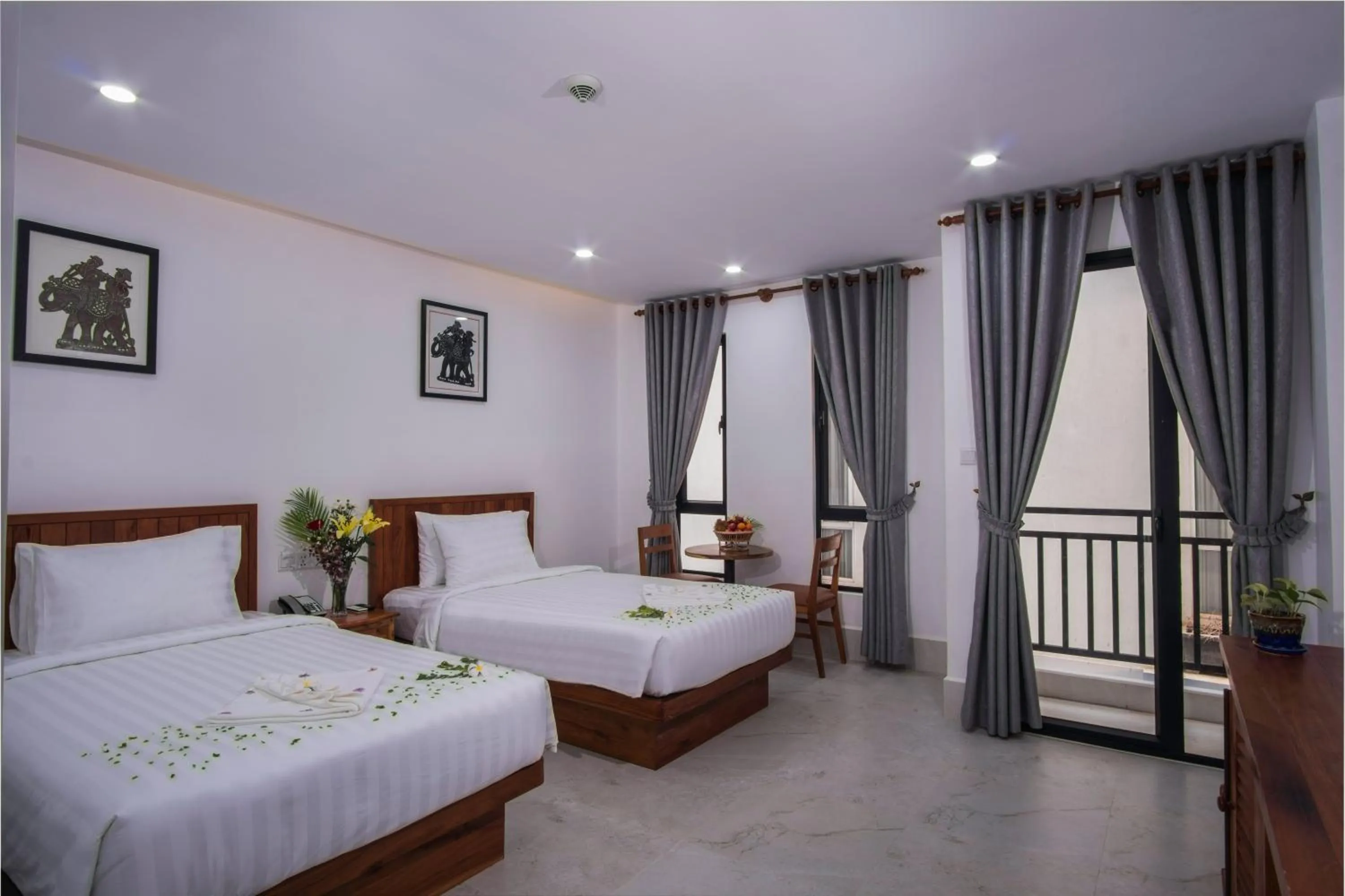 Bed in Angkor City View Hotel