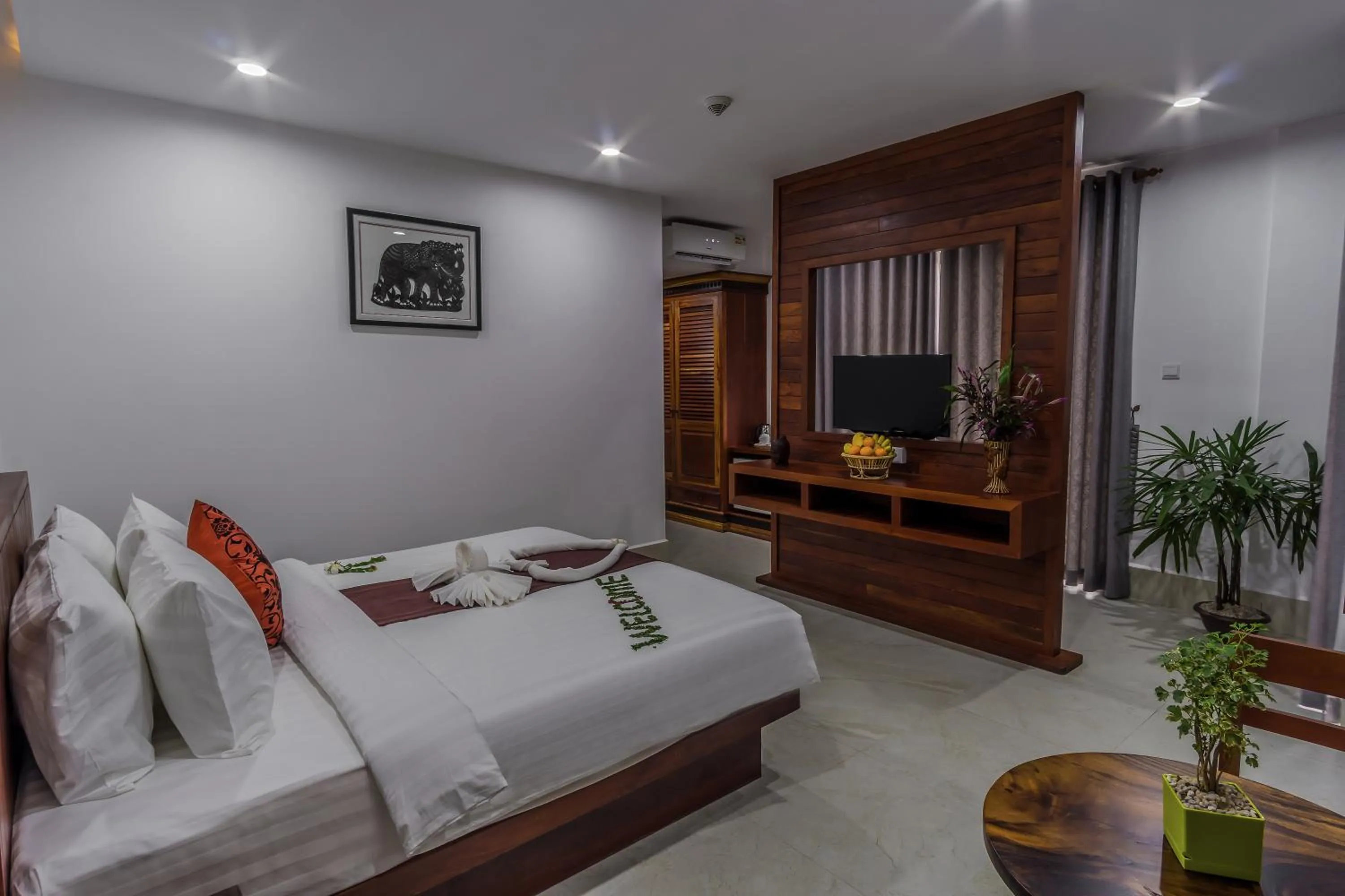 Bed in Angkor City View Hotel