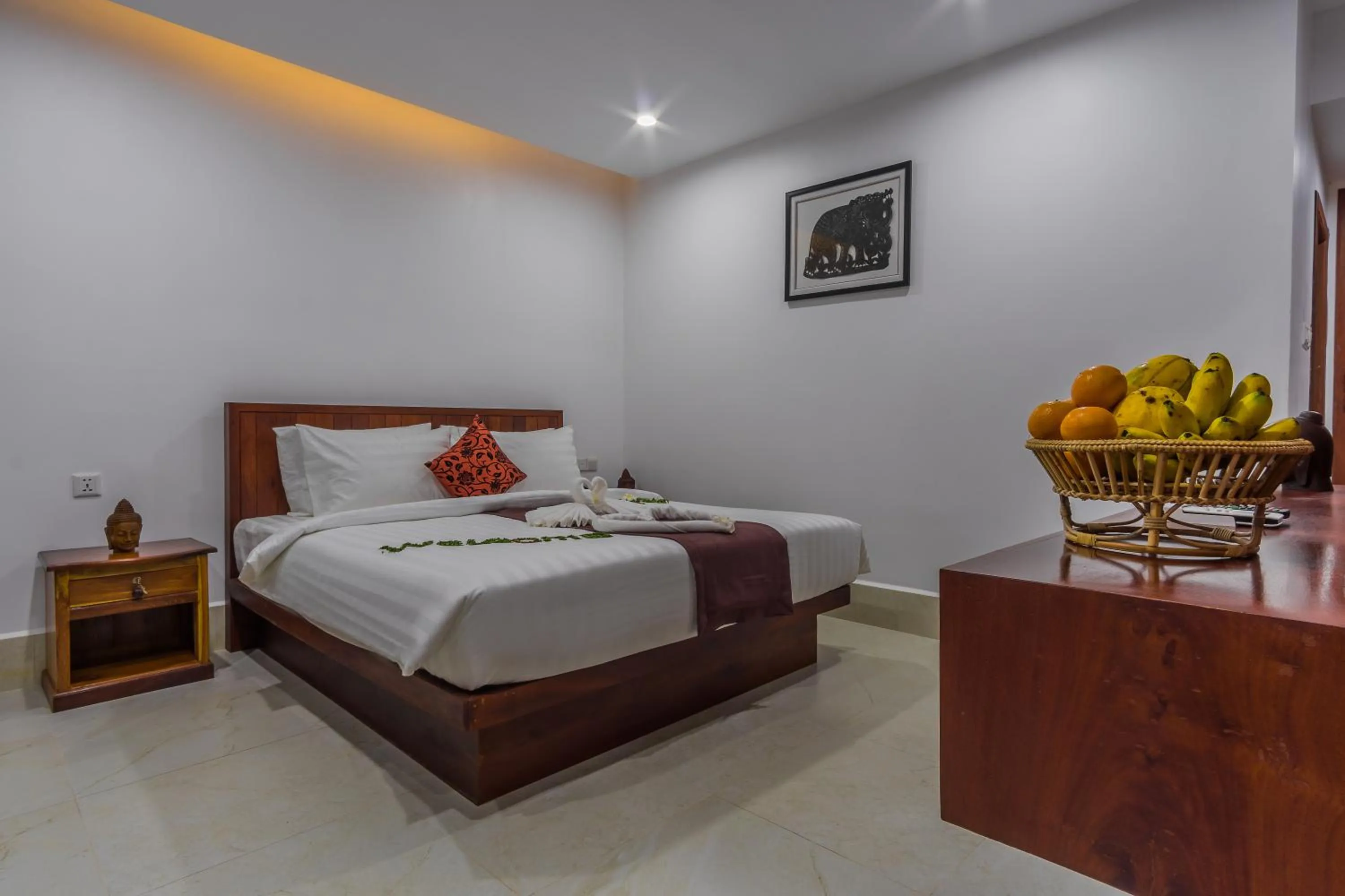 Bed in Angkor City View Hotel