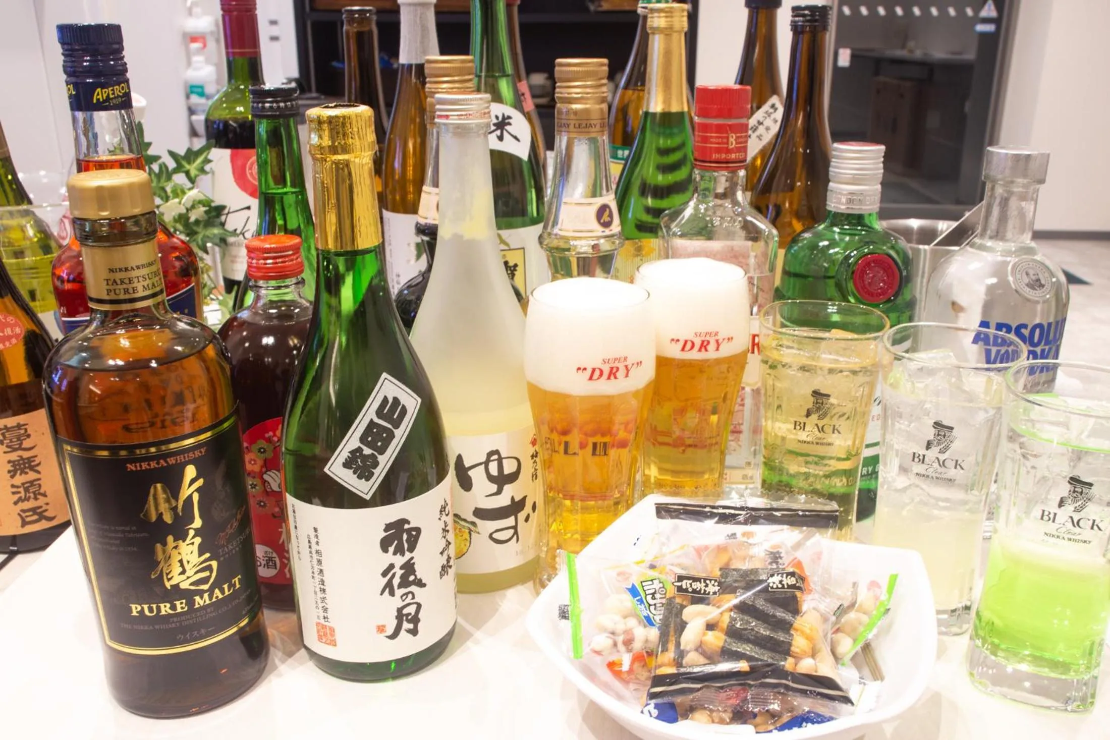 Food and drinks in Hotel Kuretakeso Hiroshima Otemachi