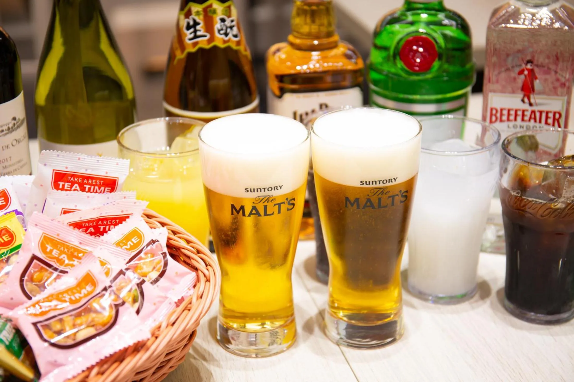 Alcoholic drinks in Hotel Kuretakeso Hiroshima Otemachi