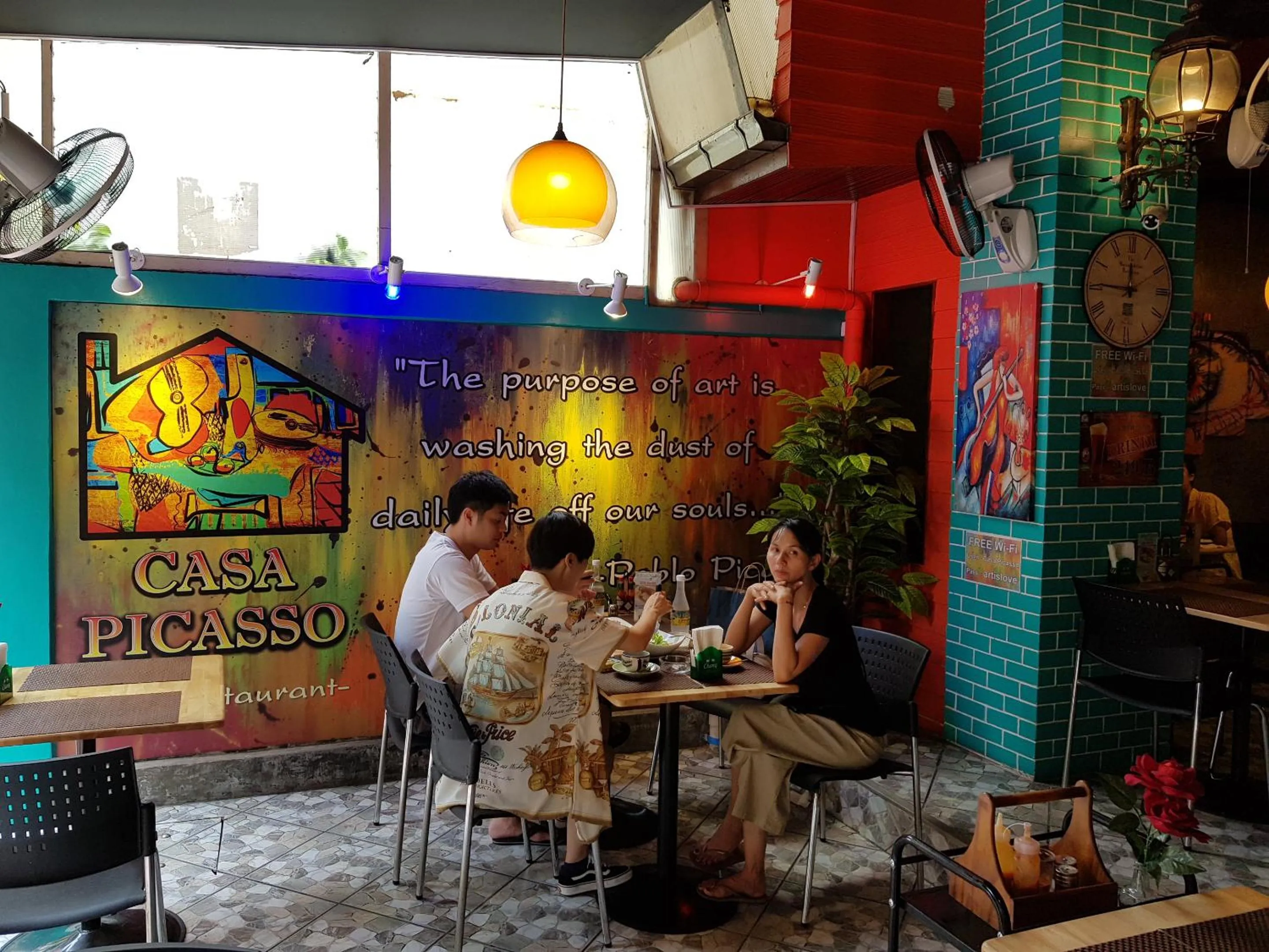 People in Casa Picasso Near Chabad House