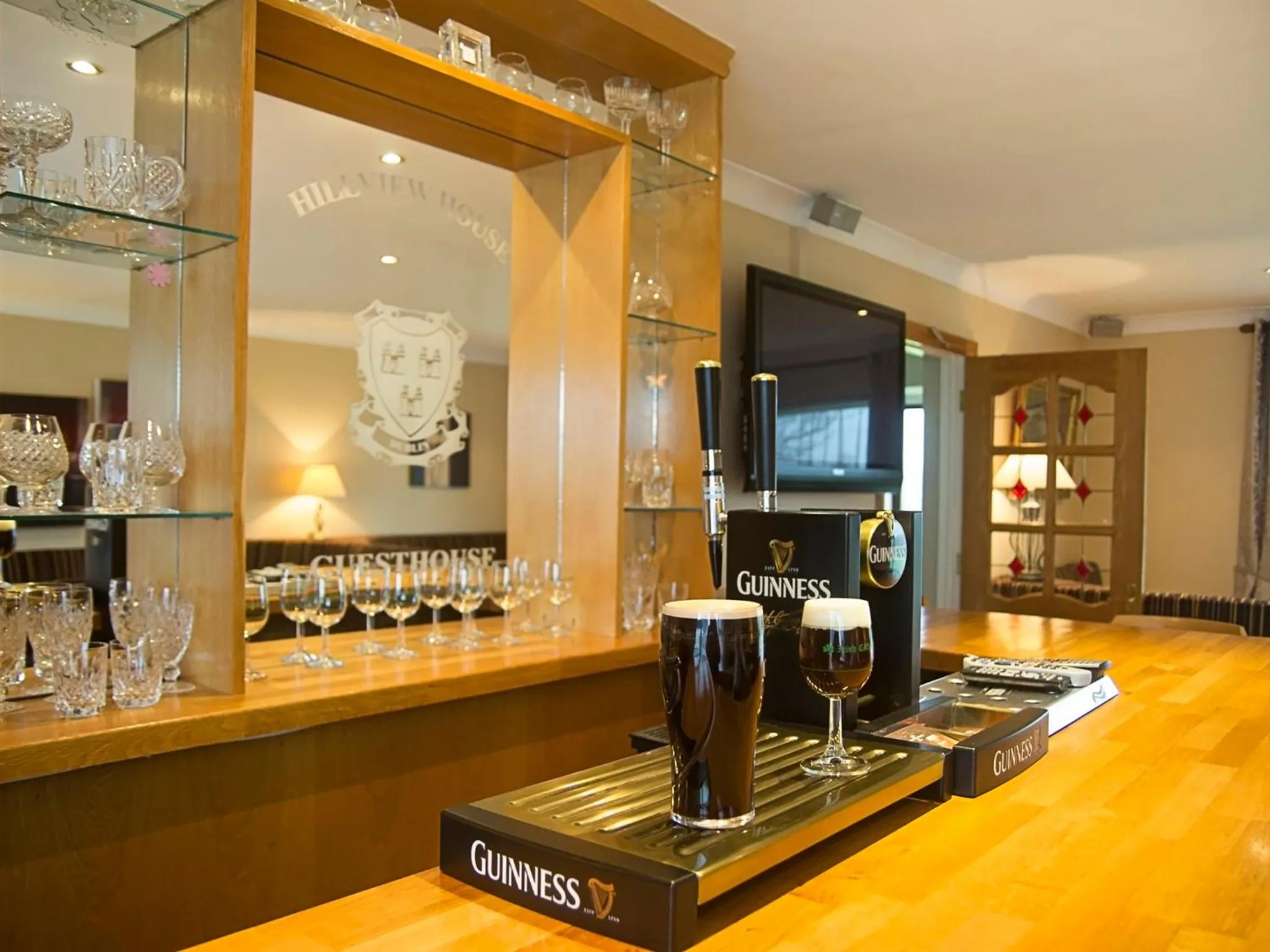 Alcoholic drinks in Hillview House