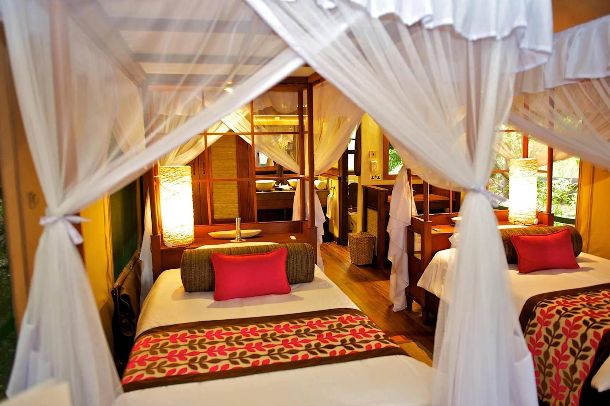 Bed in Samburu Intrepids Tented Camp