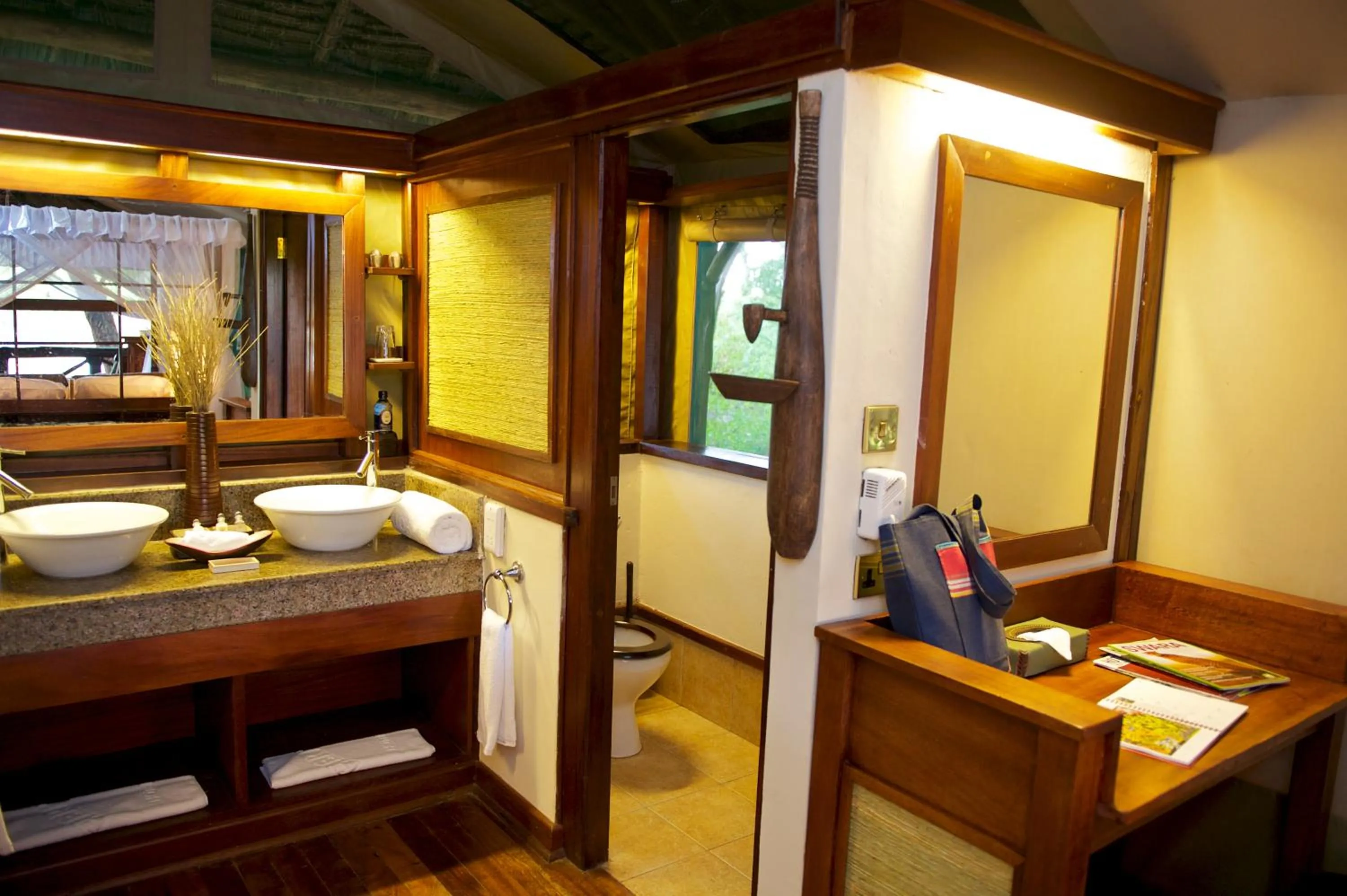 Bathroom in Samburu Intrepids Tented Camp