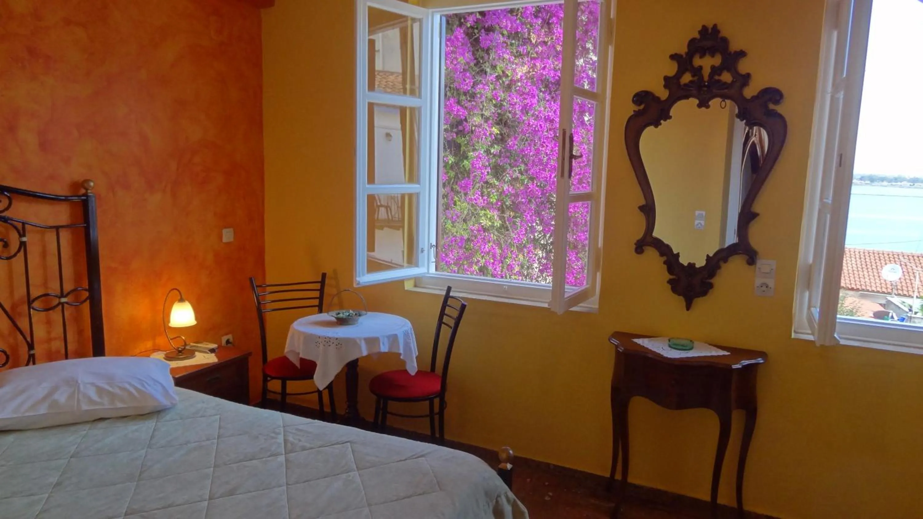 Bed in Pension Eleni