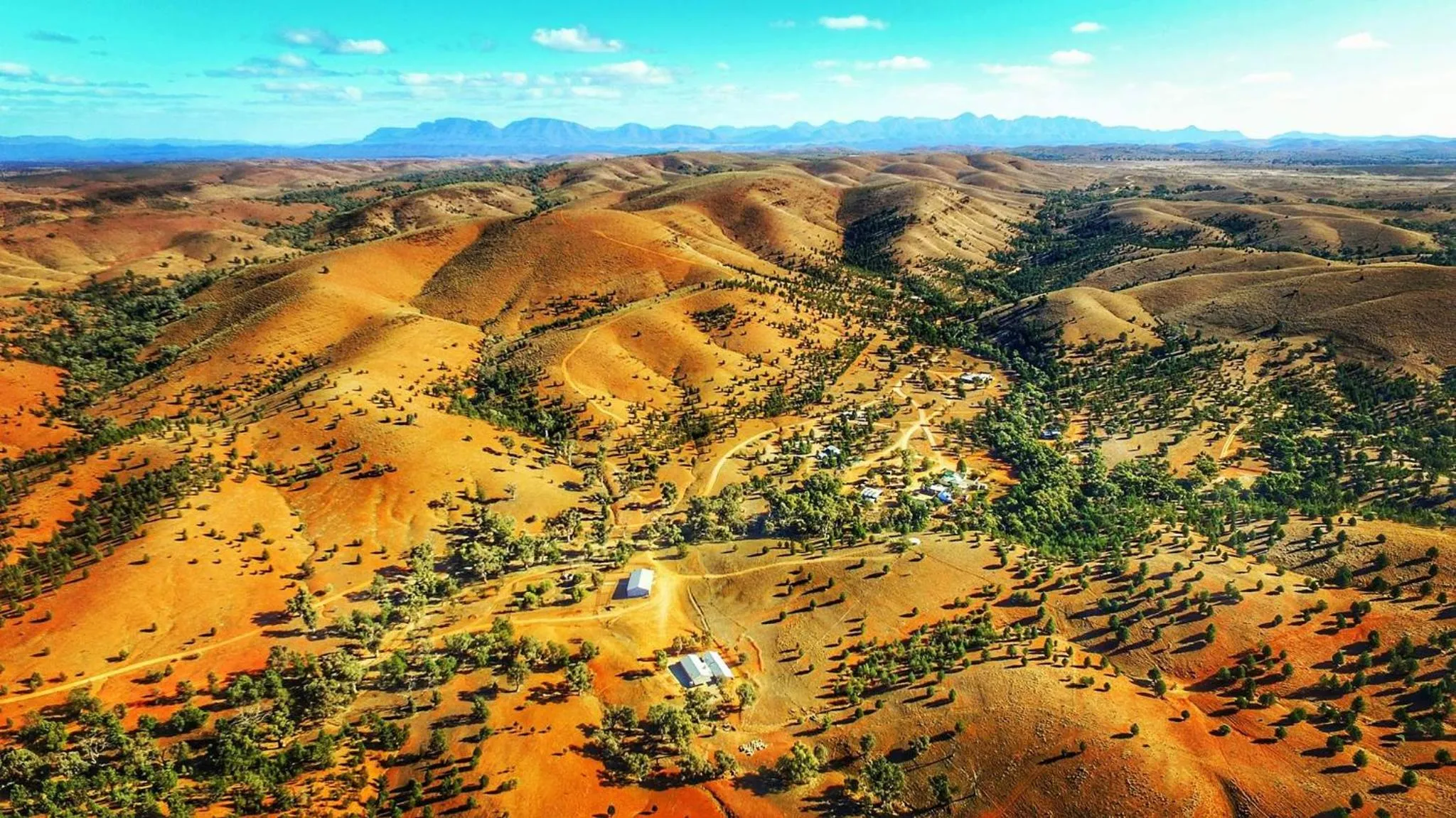 Bird's eye view in Skytrek Willow Springs Station