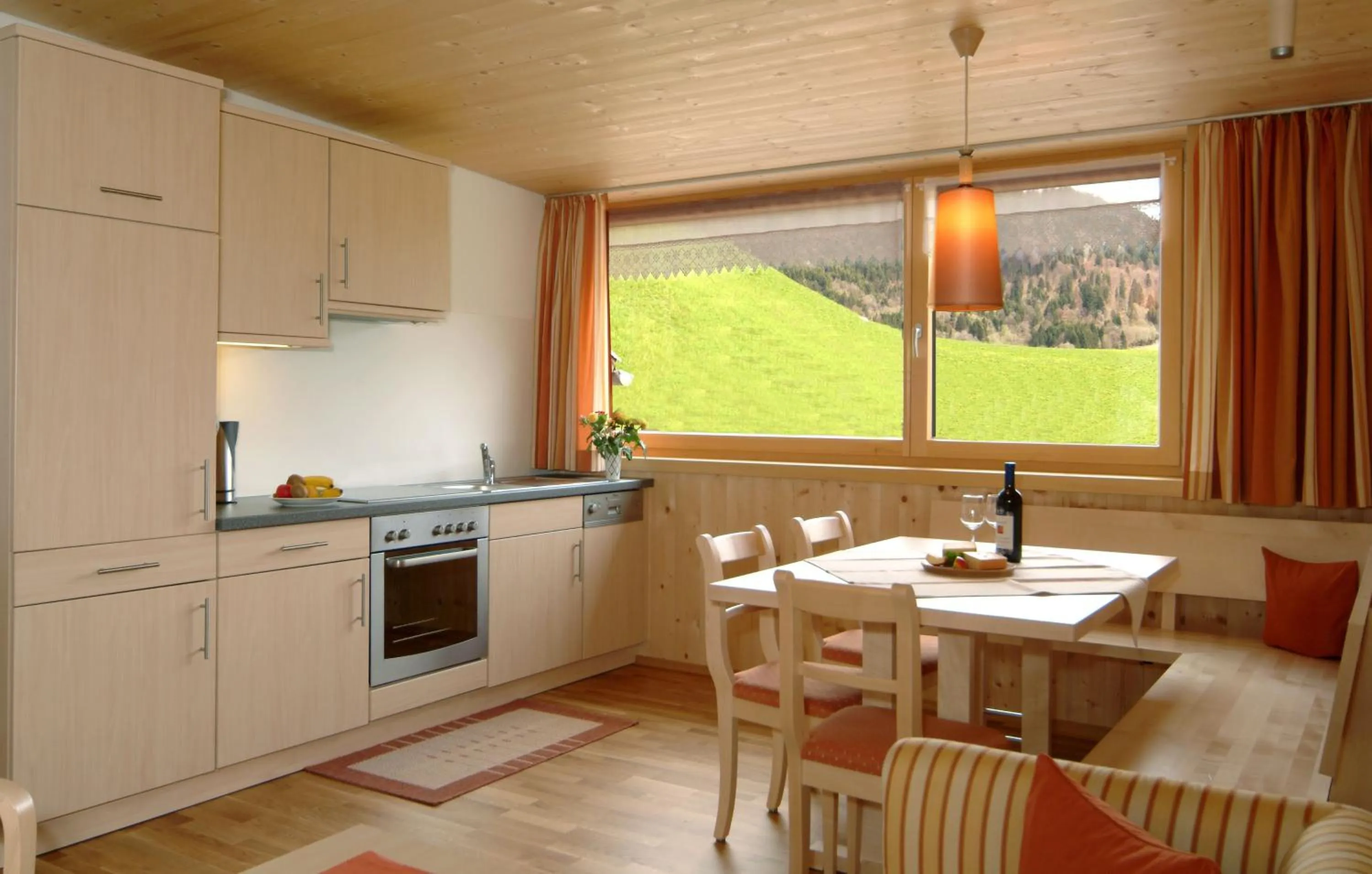 Kitchen or kitchenette in Panoramahof Eggele