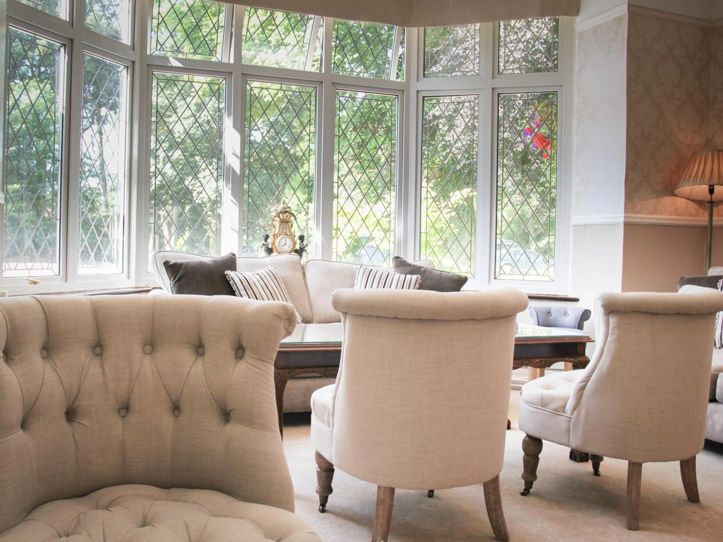 Seating area in Llechwen Hall