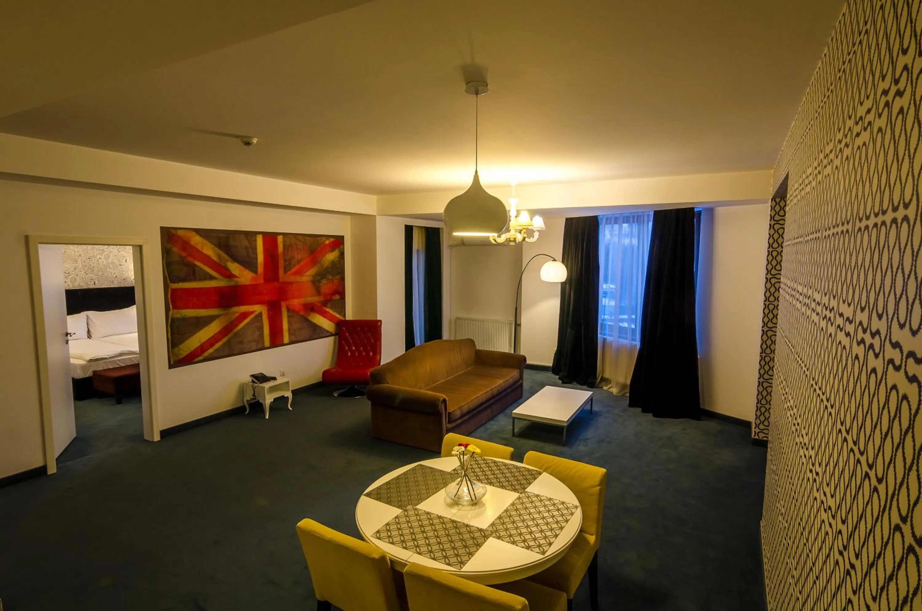 Bed in Apart Hotel Vlad Tepes