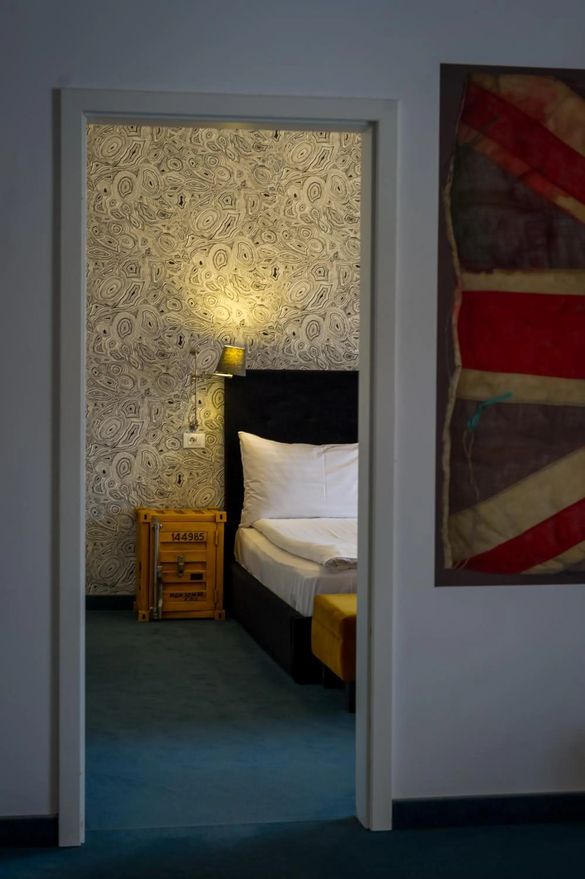 Bed in Apart Hotel Vlad Tepes