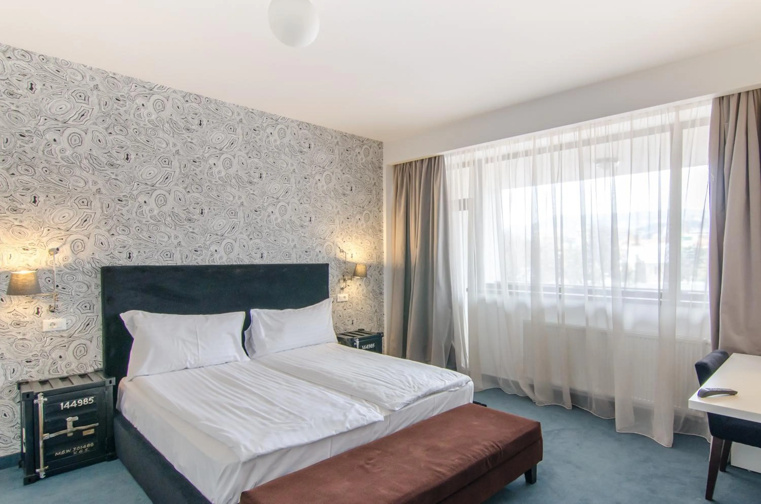 Bed in Apart Hotel Vlad Tepes