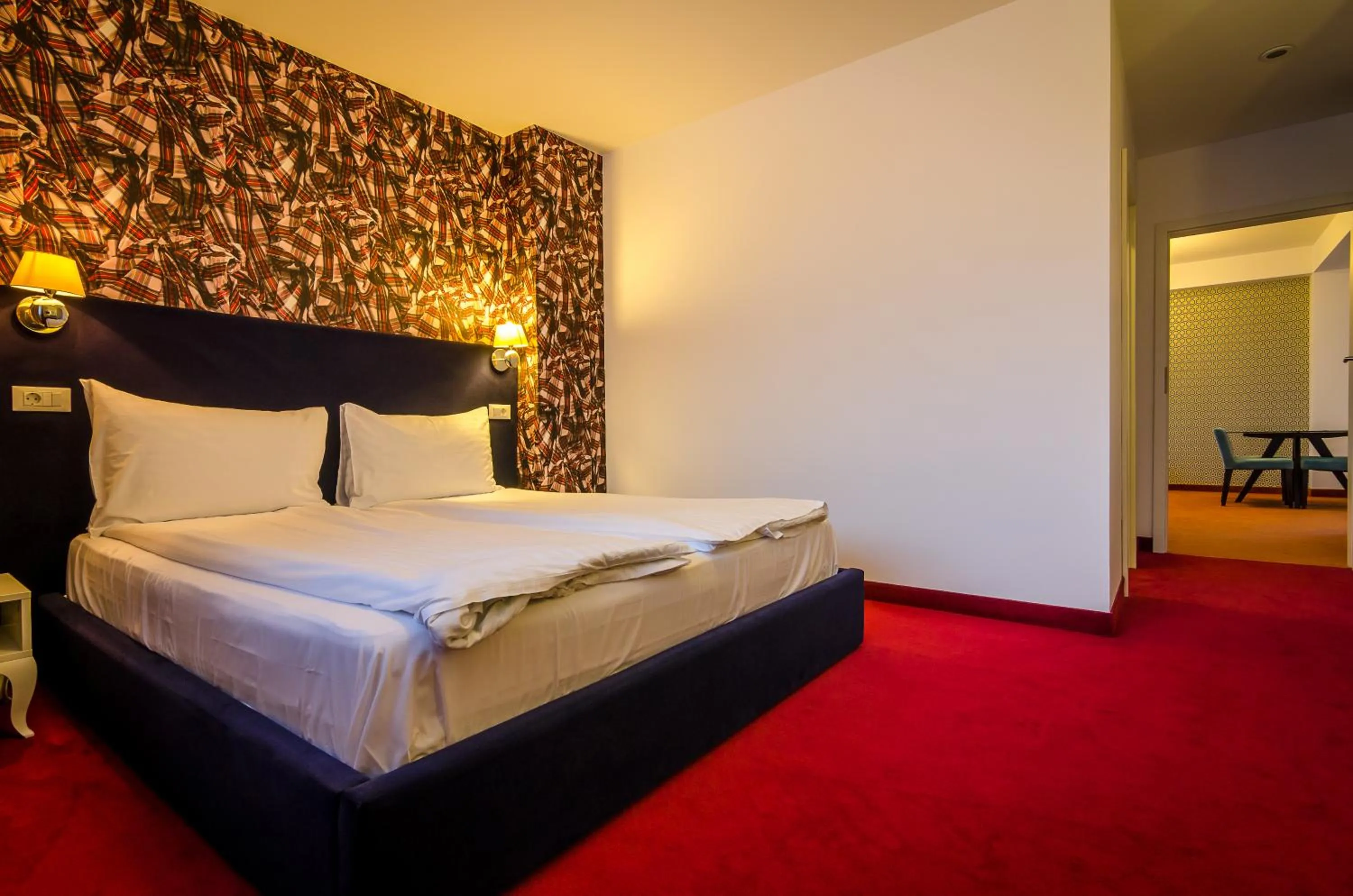 Bed in Apart Hotel Vlad Tepes