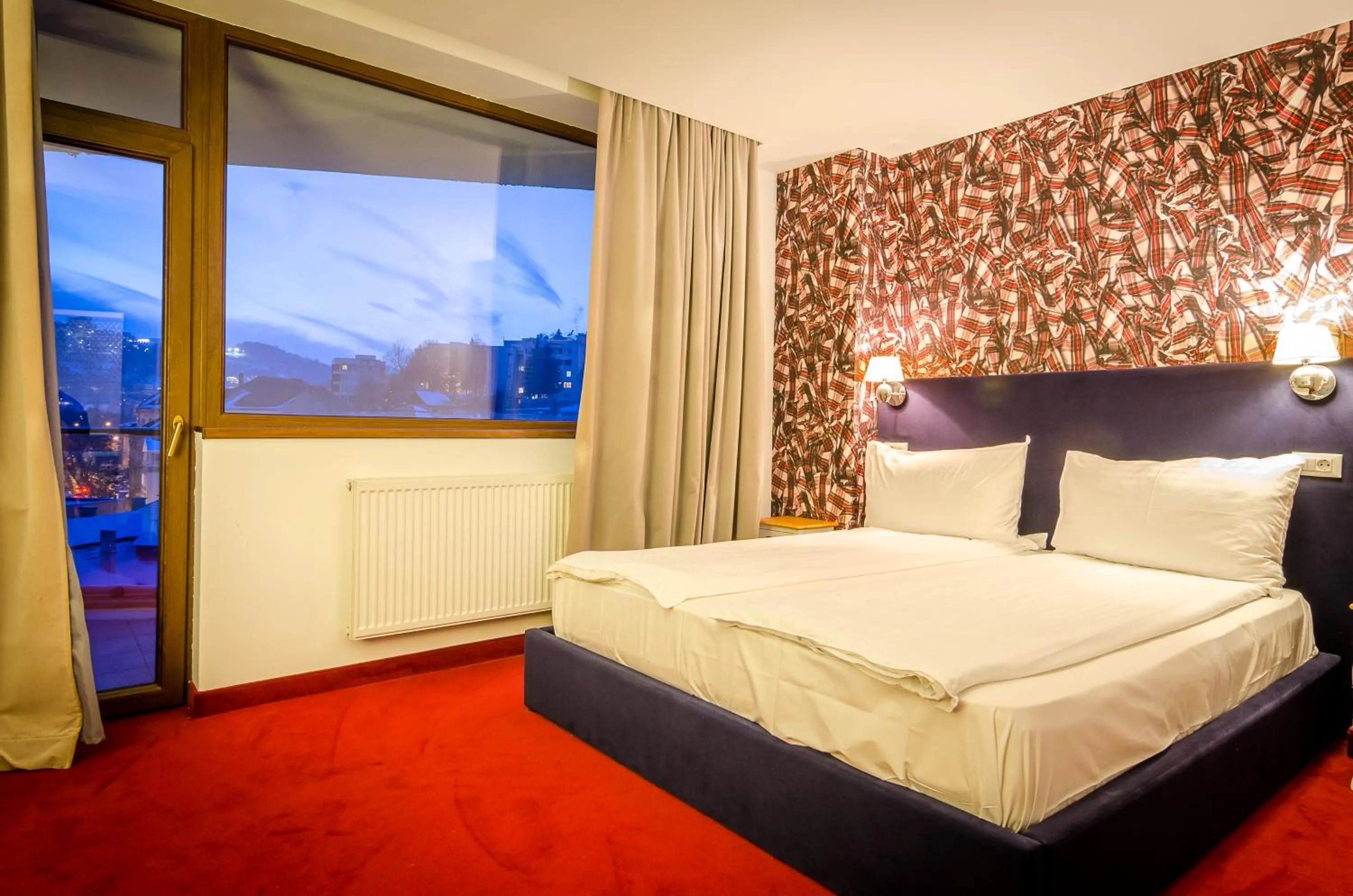 Bed in Apart Hotel Vlad Tepes