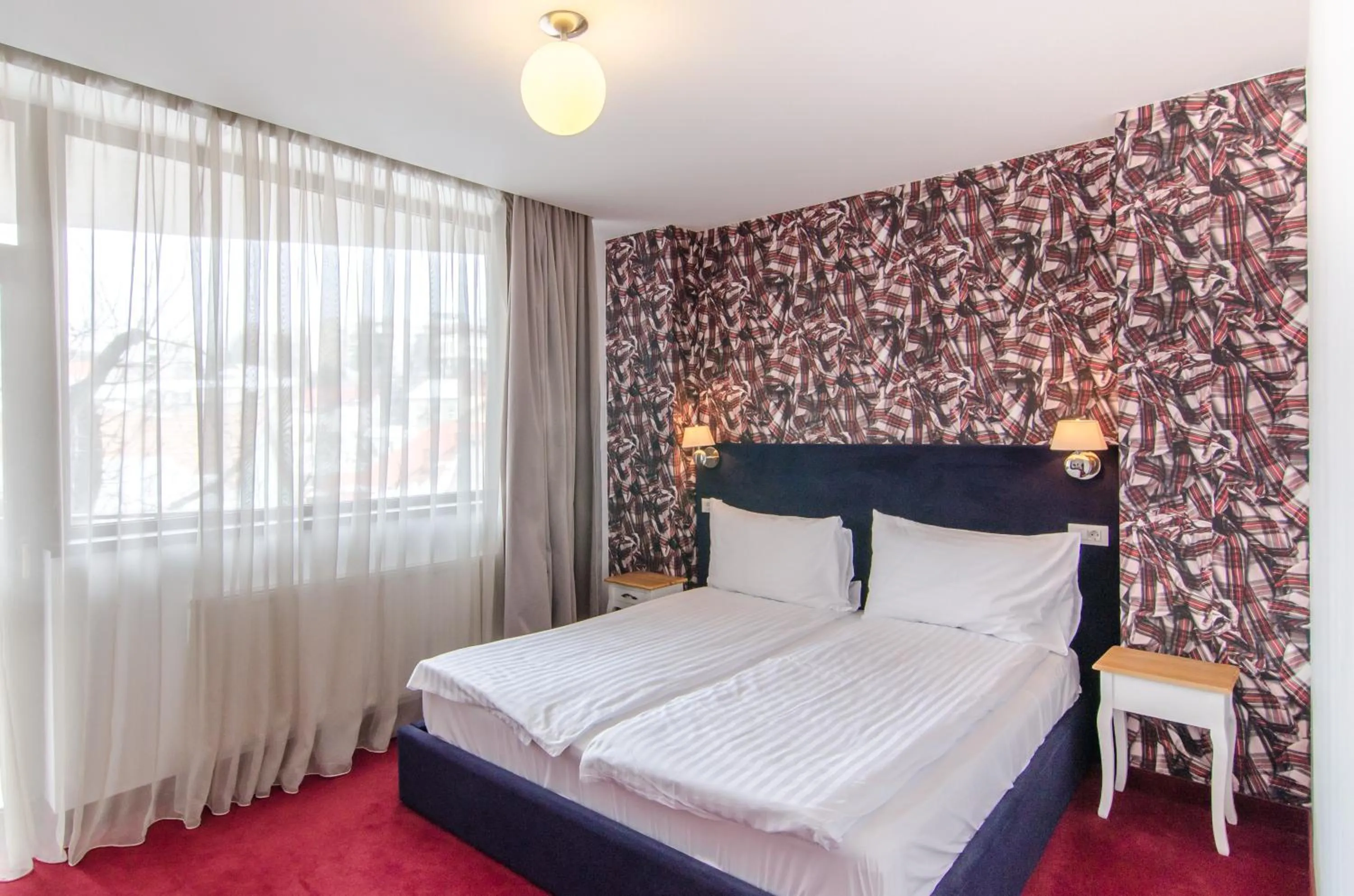 Bed in Apart Hotel Vlad Tepes