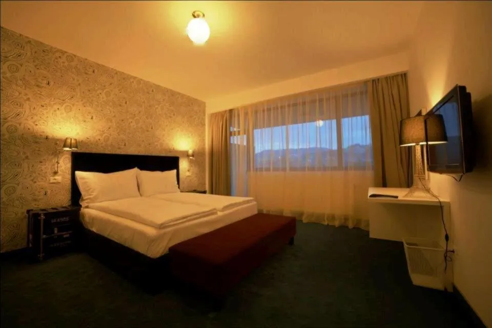 Bed in Apart Hotel Vlad Tepes