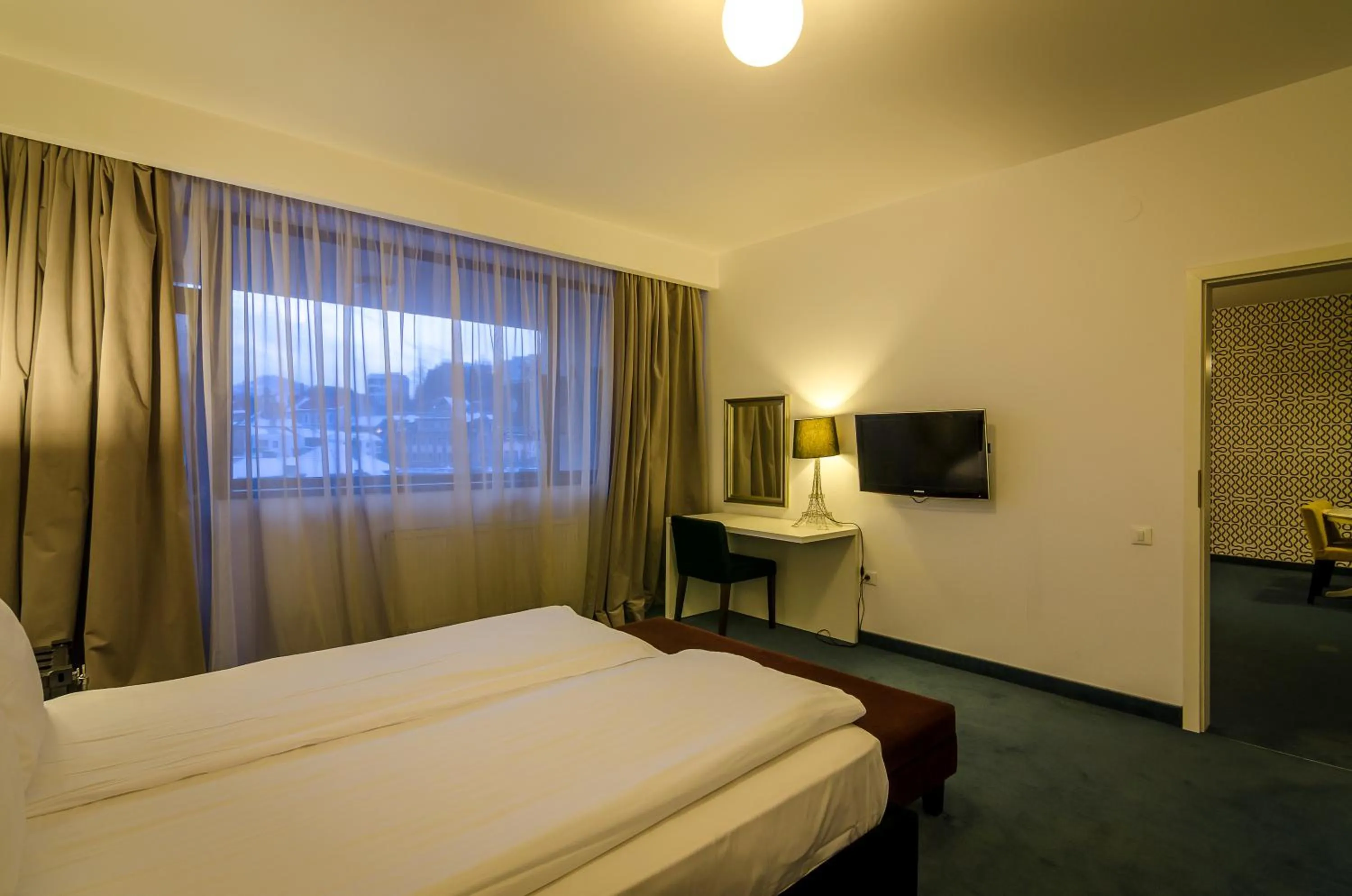 Bed in Apart Hotel Vlad Tepes