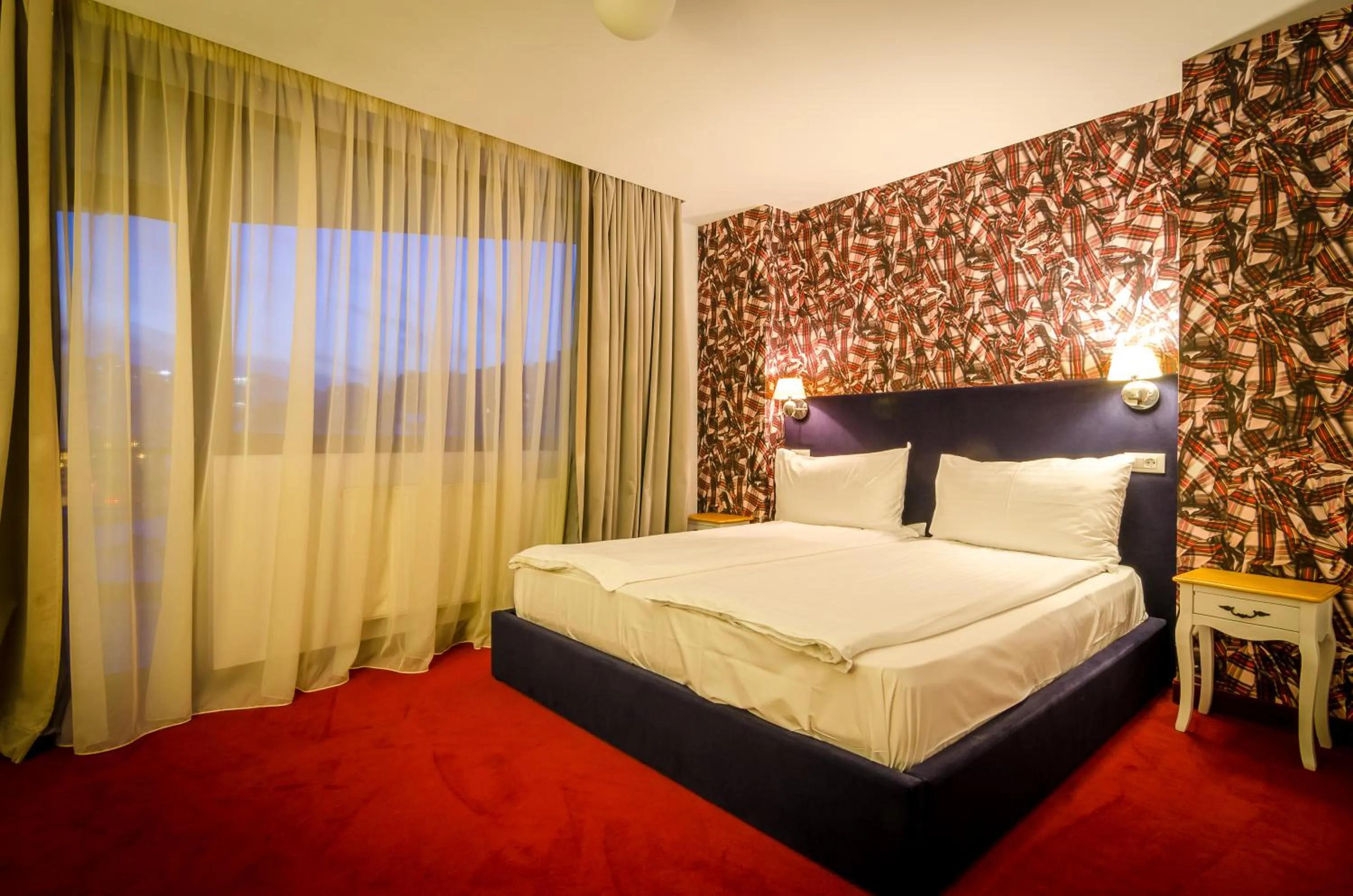 Bed in Apart Hotel Vlad Tepes