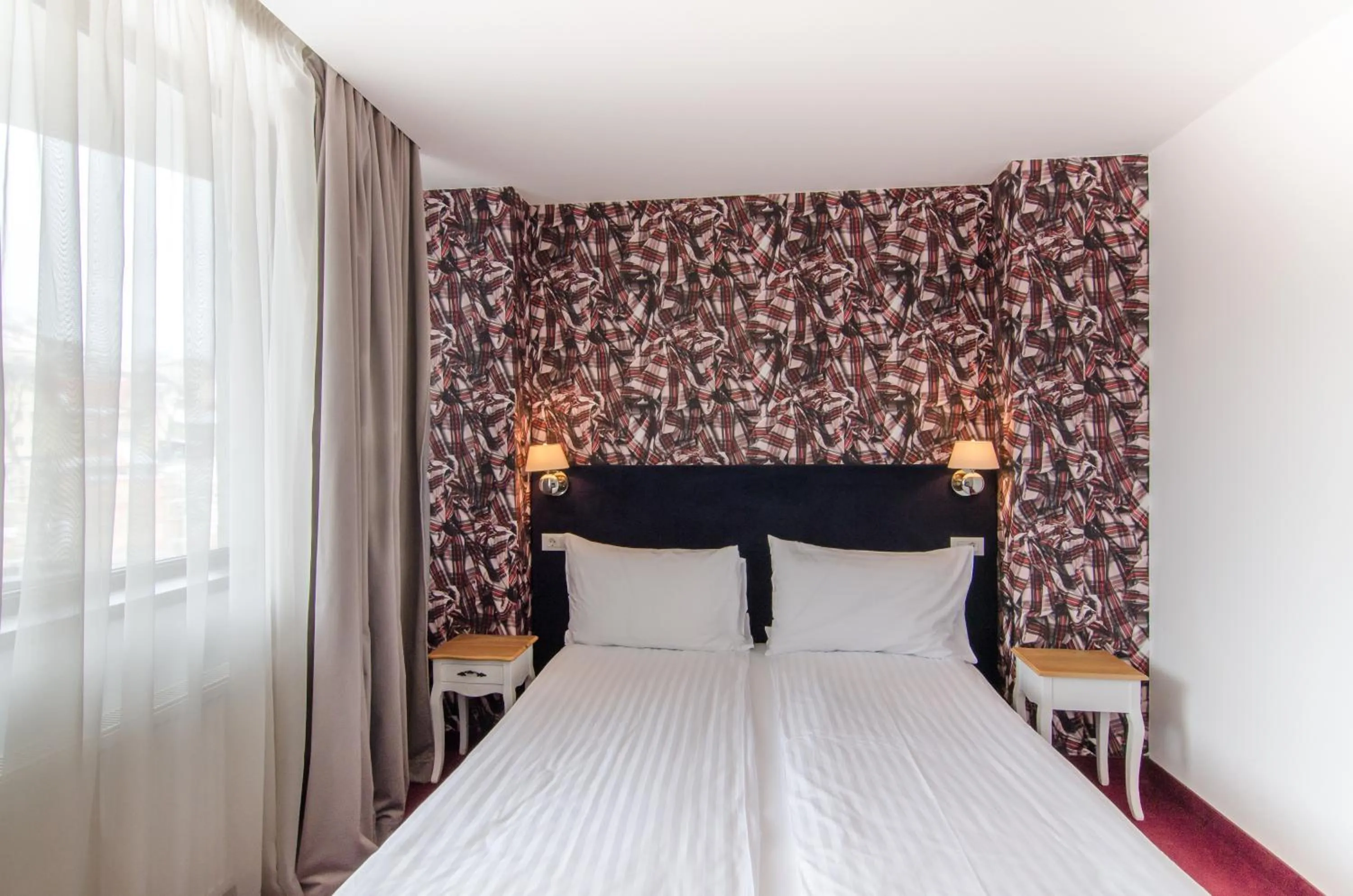 Bed in Apart Hotel Vlad Tepes