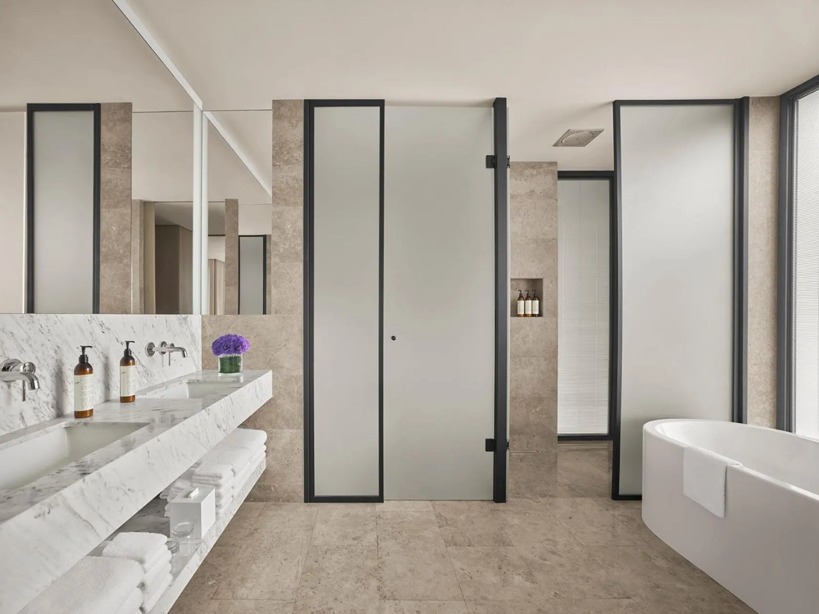 Bathroom in The Bodrum EDITION