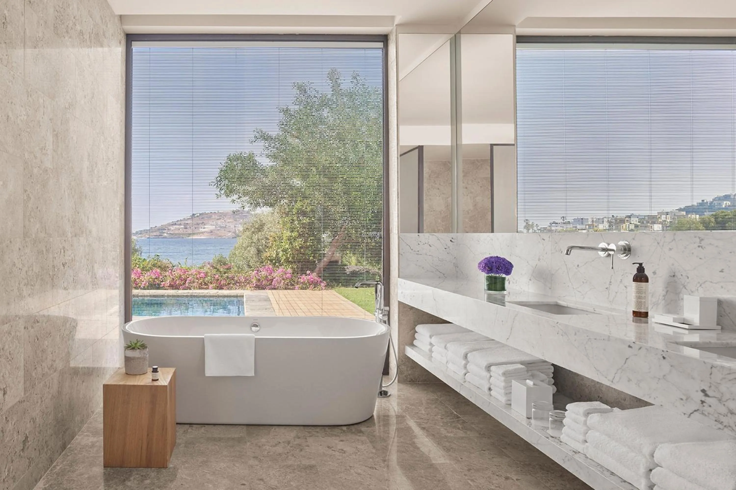 Bathroom in The Bodrum EDITION