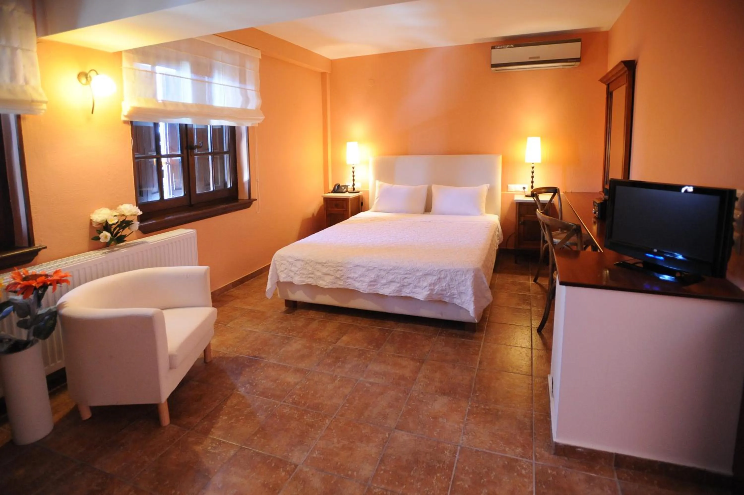 Bed in Boutique Hotel Kentrikon & Bungalows