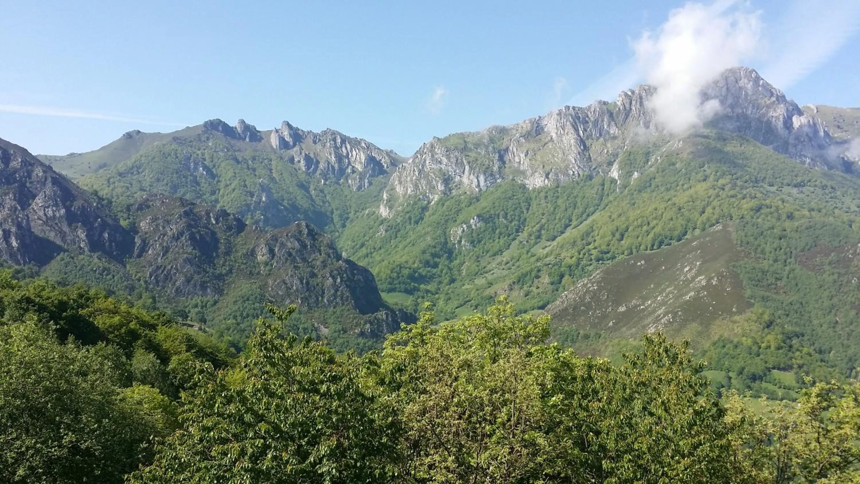 Natural landscape in Balneario Caldas de Luna