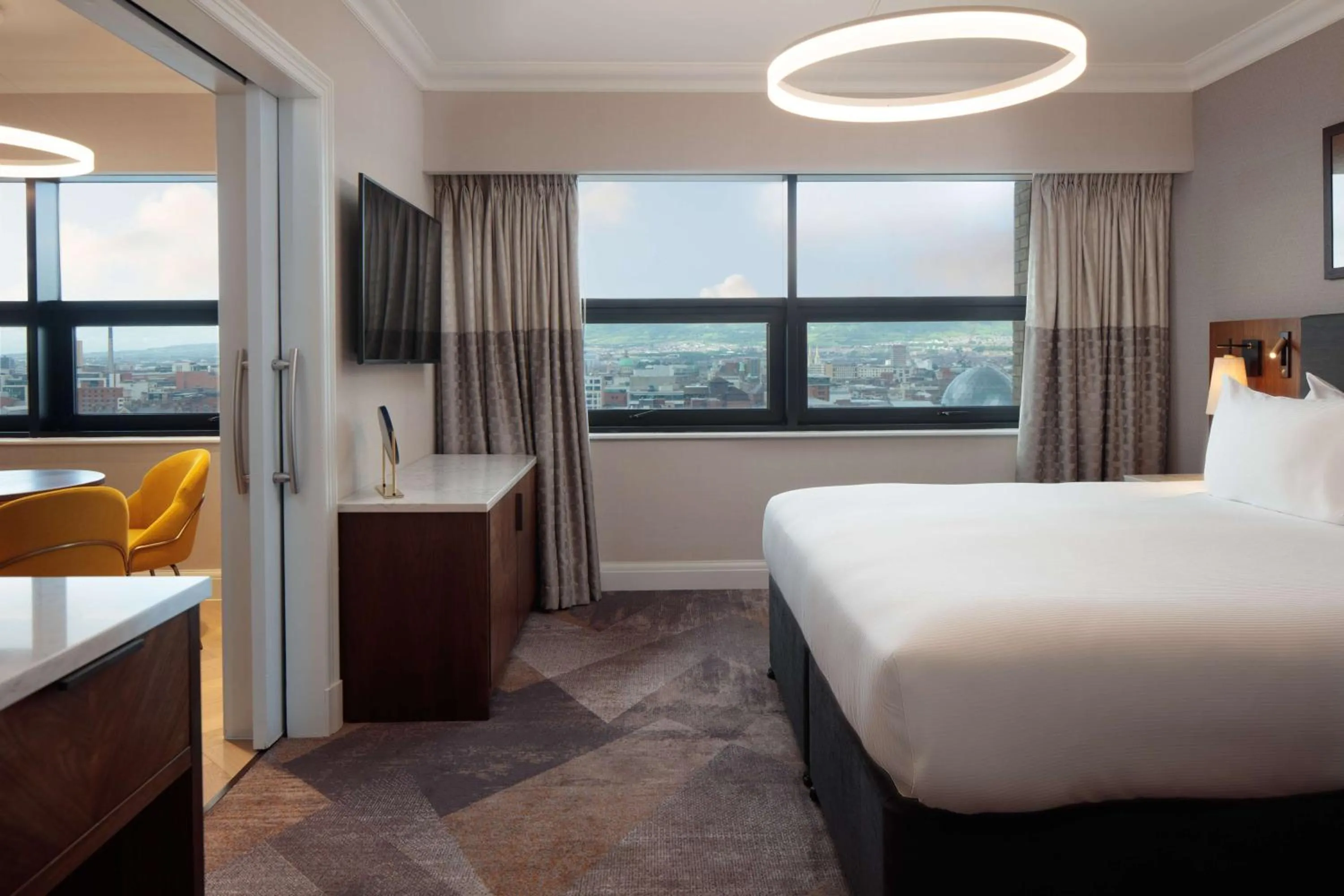 Bed in Hilton Belfast