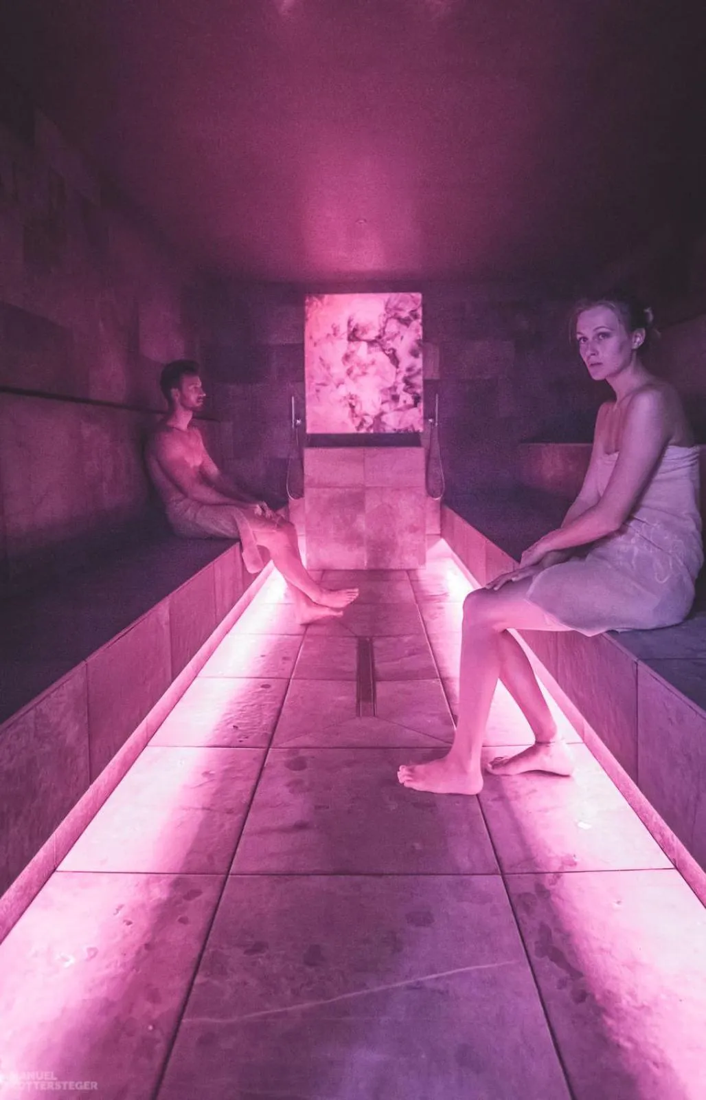 Steam room in Molaris Lodge