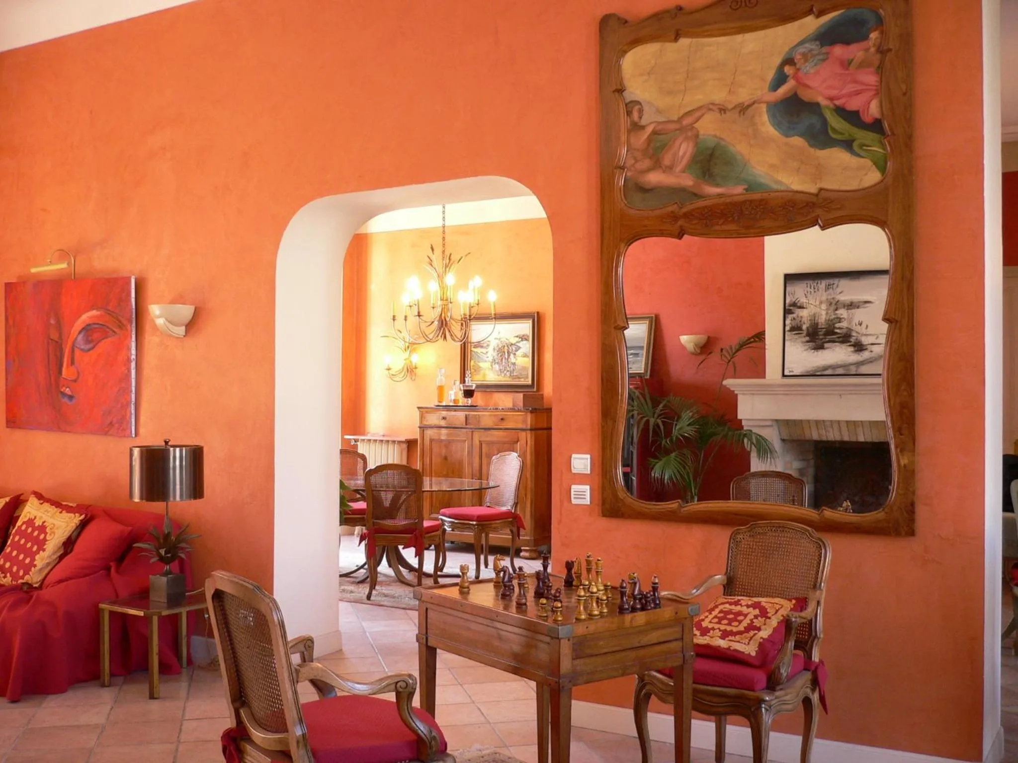 Communal lounge/ TV room in Villa Valflor chambres d'hôtes et appartements