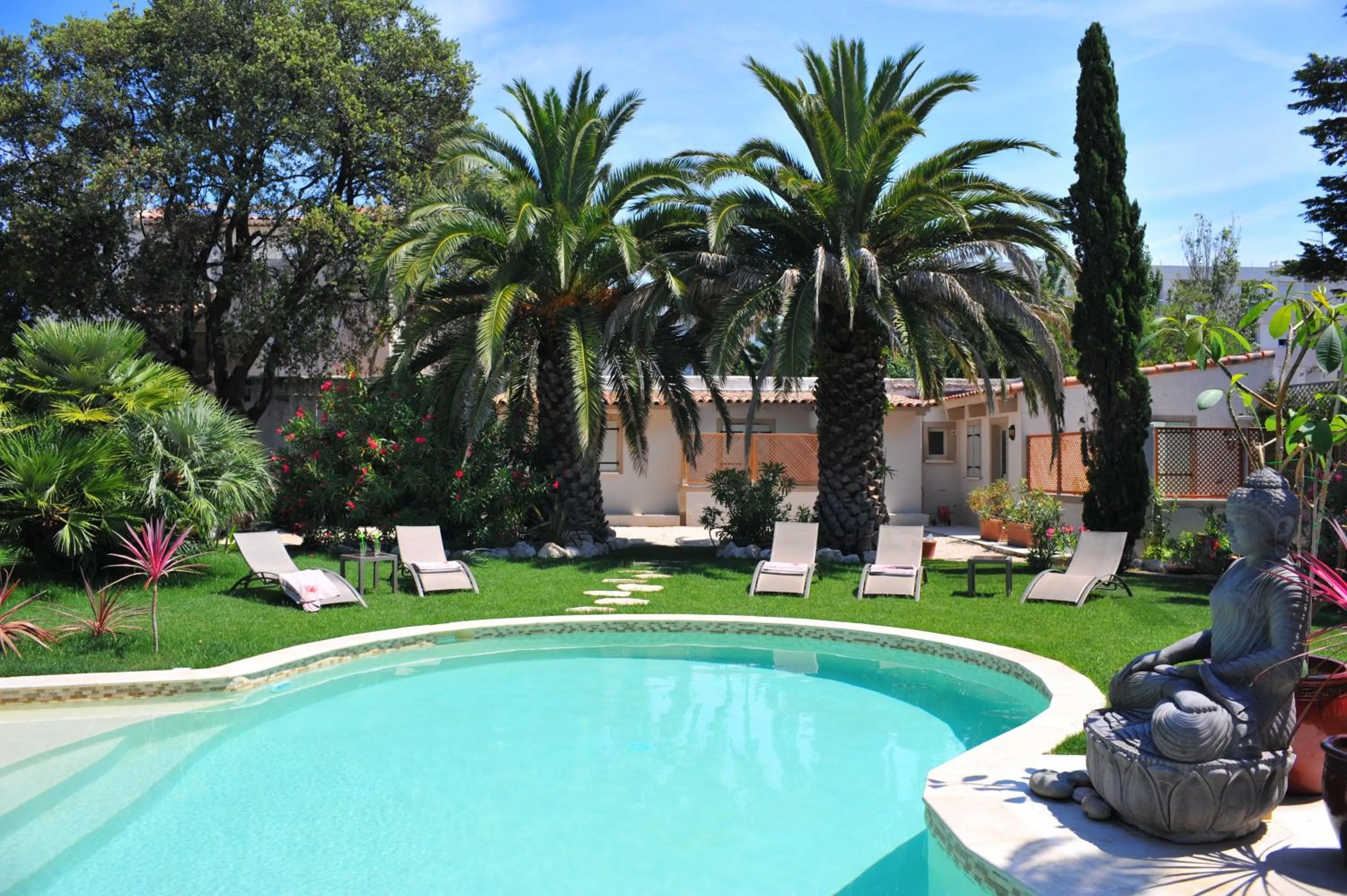 Pool view in Villa Valflor chambres d'hôtes et appartements