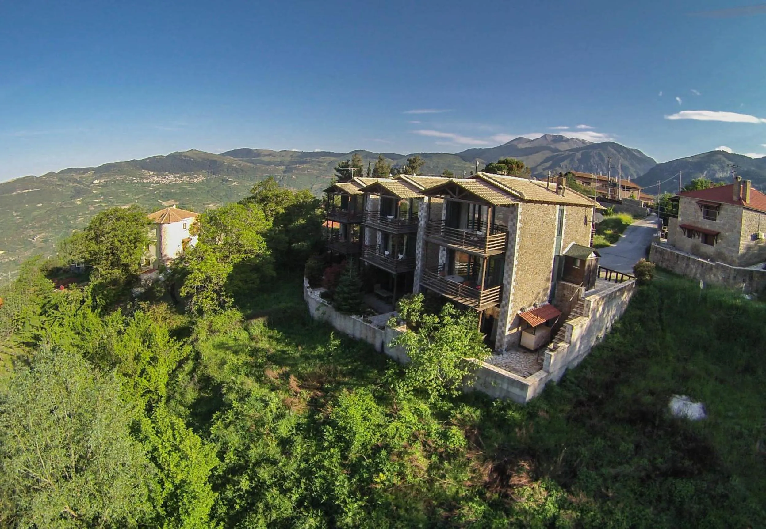 Bird's eye view in Vathyskia Guesthouse