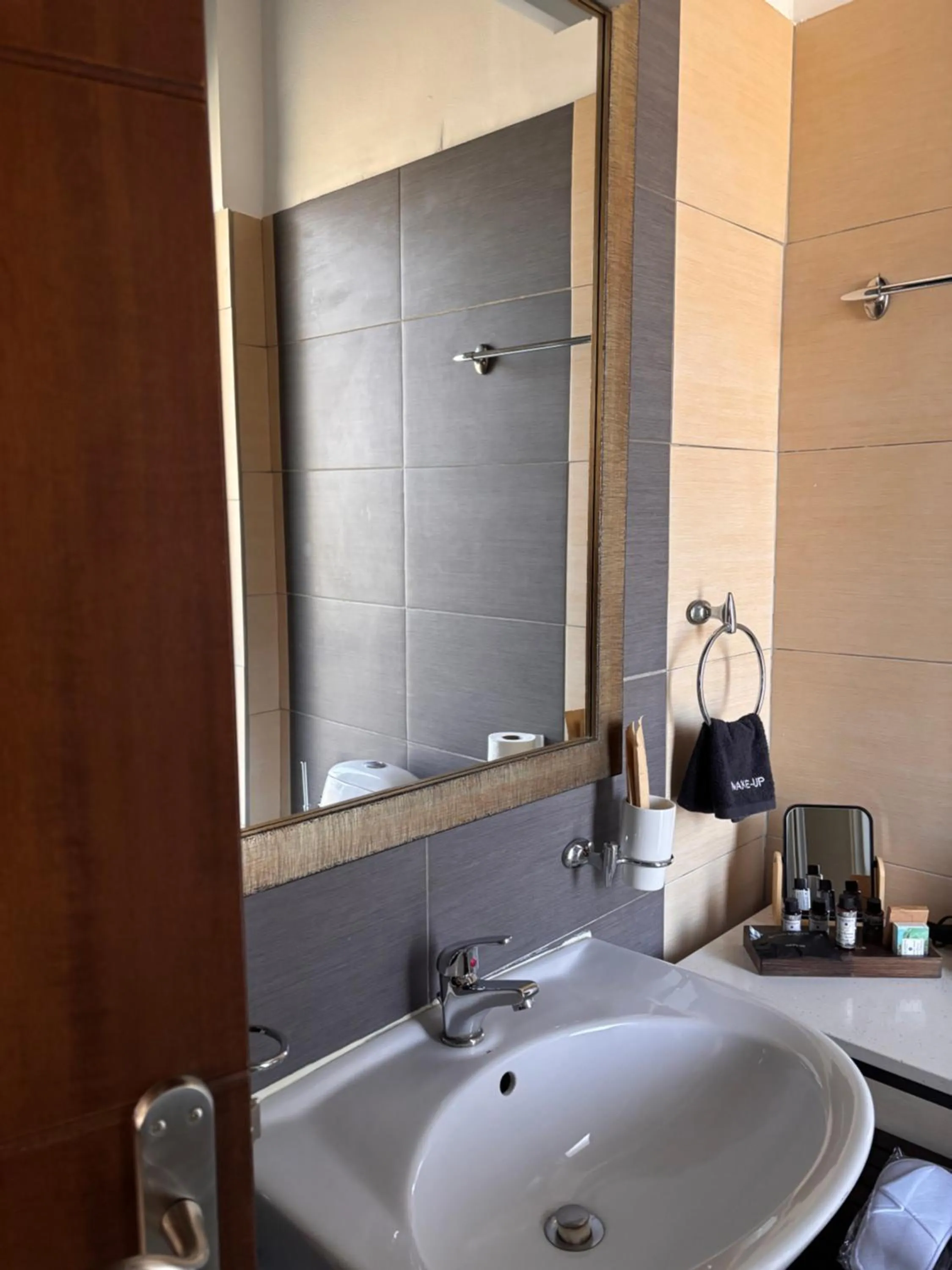 Toilet in Vathyskia Guesthouse