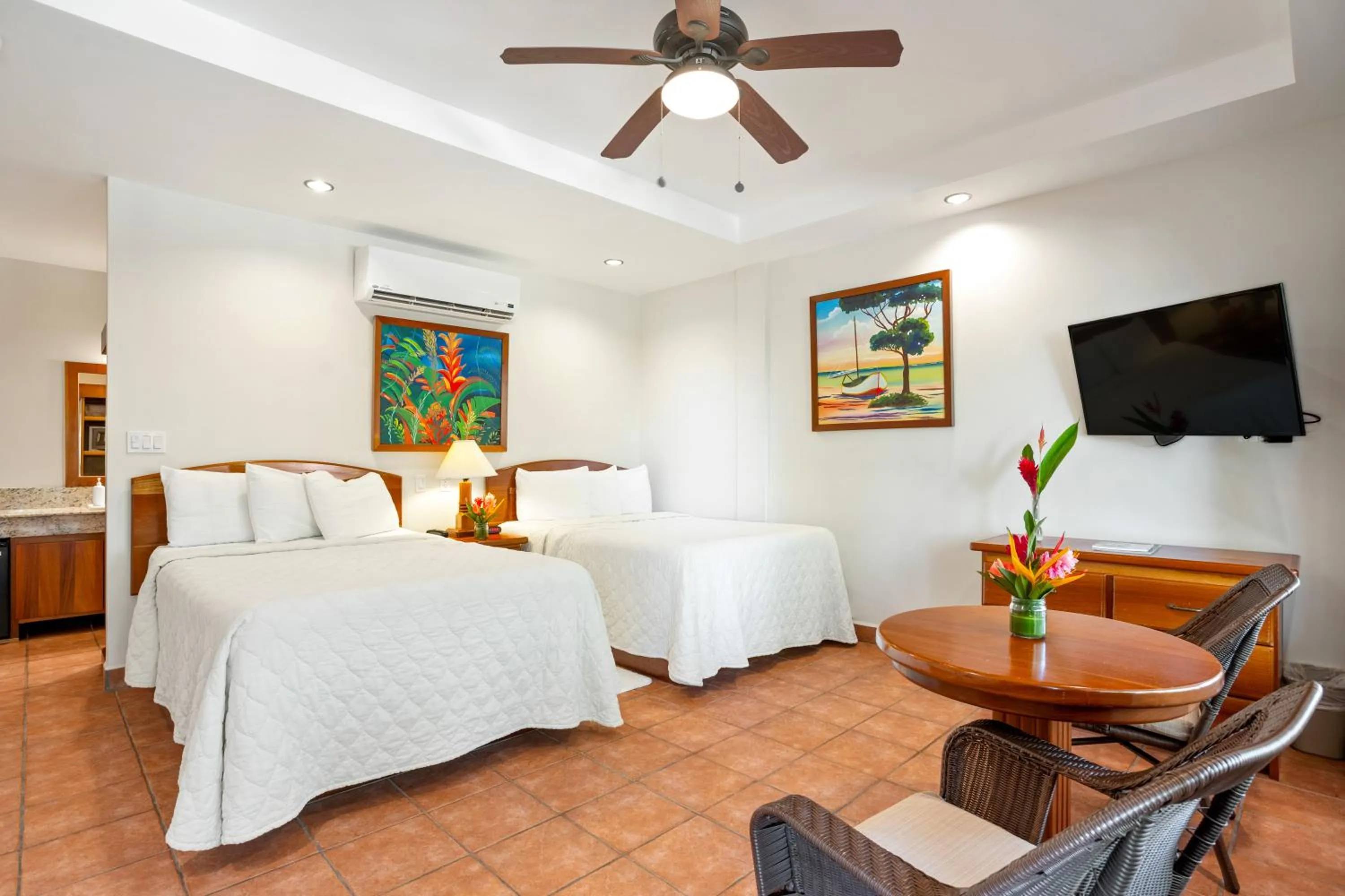 Bed in SunBreeze Hotel