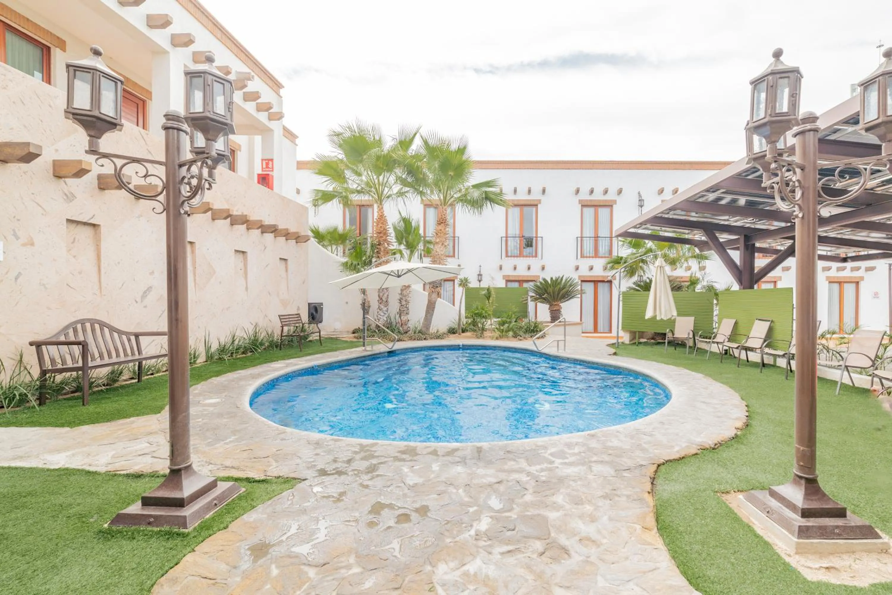 Pool view in Seven Crown La Paz Centro Historico